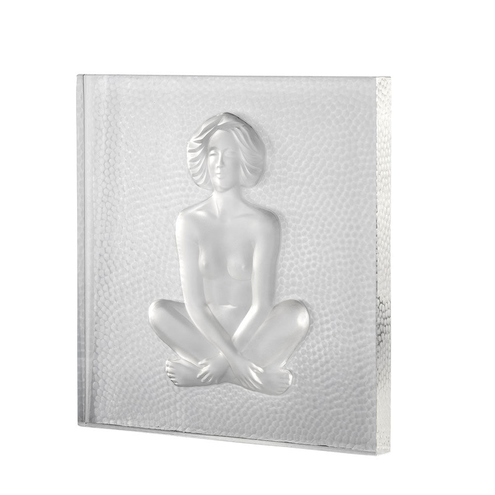 PANNEAU DÉCORATIF LES CAUSEUSES - CRISTAL INCOLORE, FACE, PETIT MODÈLE