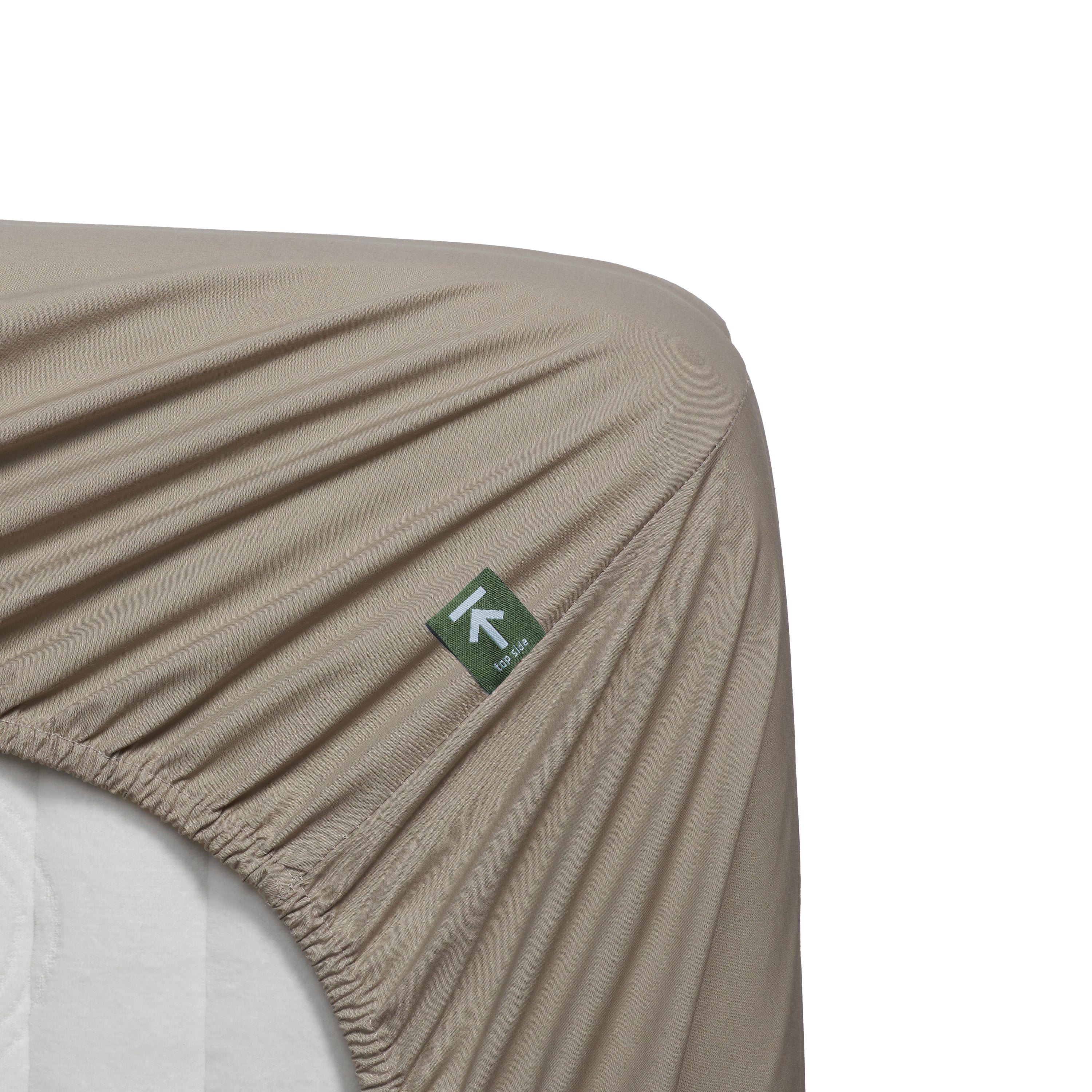 Beddinghouse Percale katoen - Hoeslaken - 180x200 - Zand