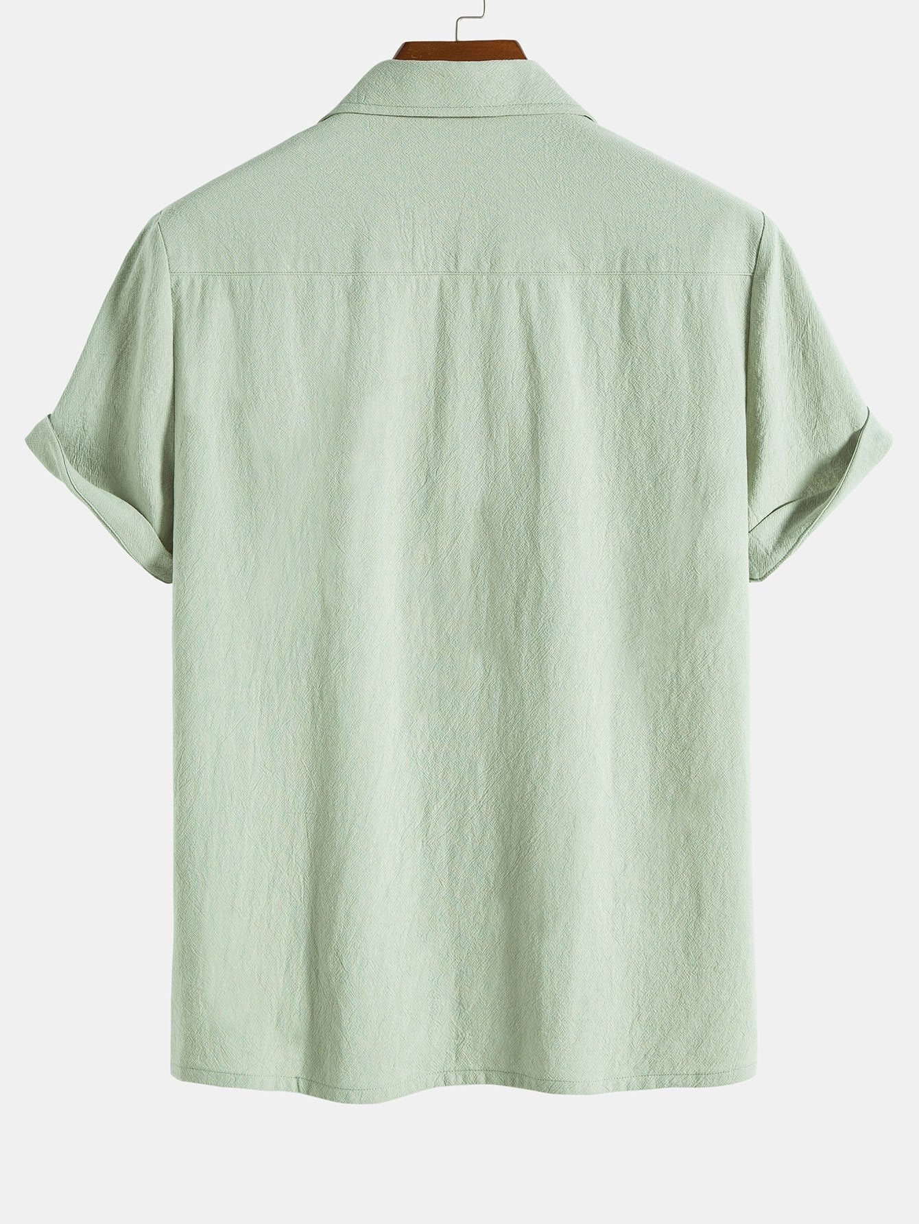 Textured Cotton Revere Shirt & 5