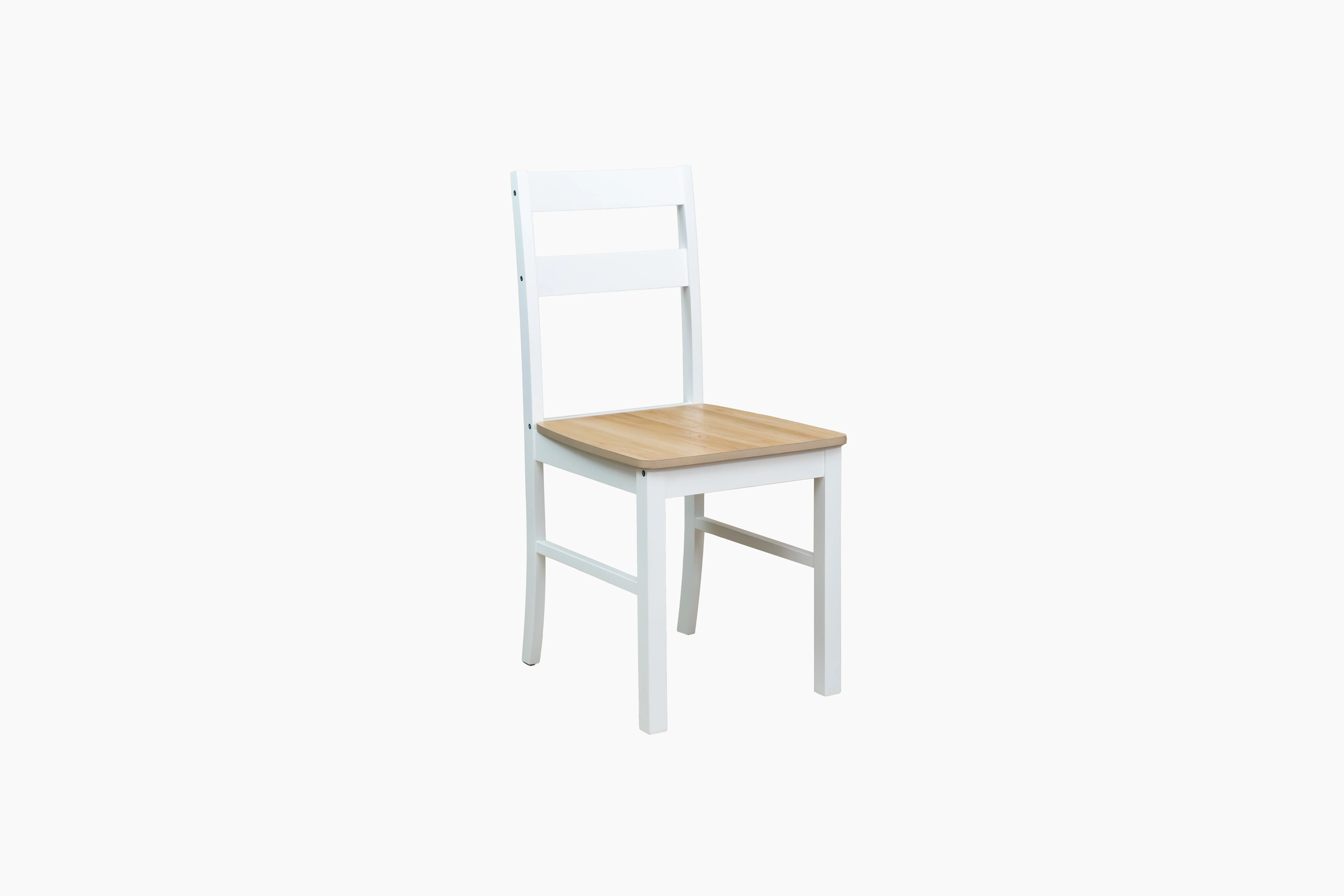Mainstays 5-Piece Dining Set, 1 Table and 4 Chairs, White, MDF and Rubberwood, Indoor, 46" L x 29" W x 30" H Table - Image 12