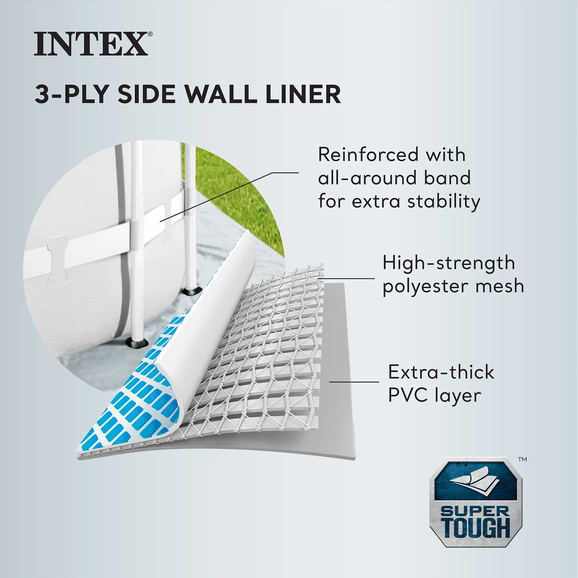 Open Box Intex 16' x 42" Prism Frame Rectangular Above Ground Swimming Pool Set - Image 7