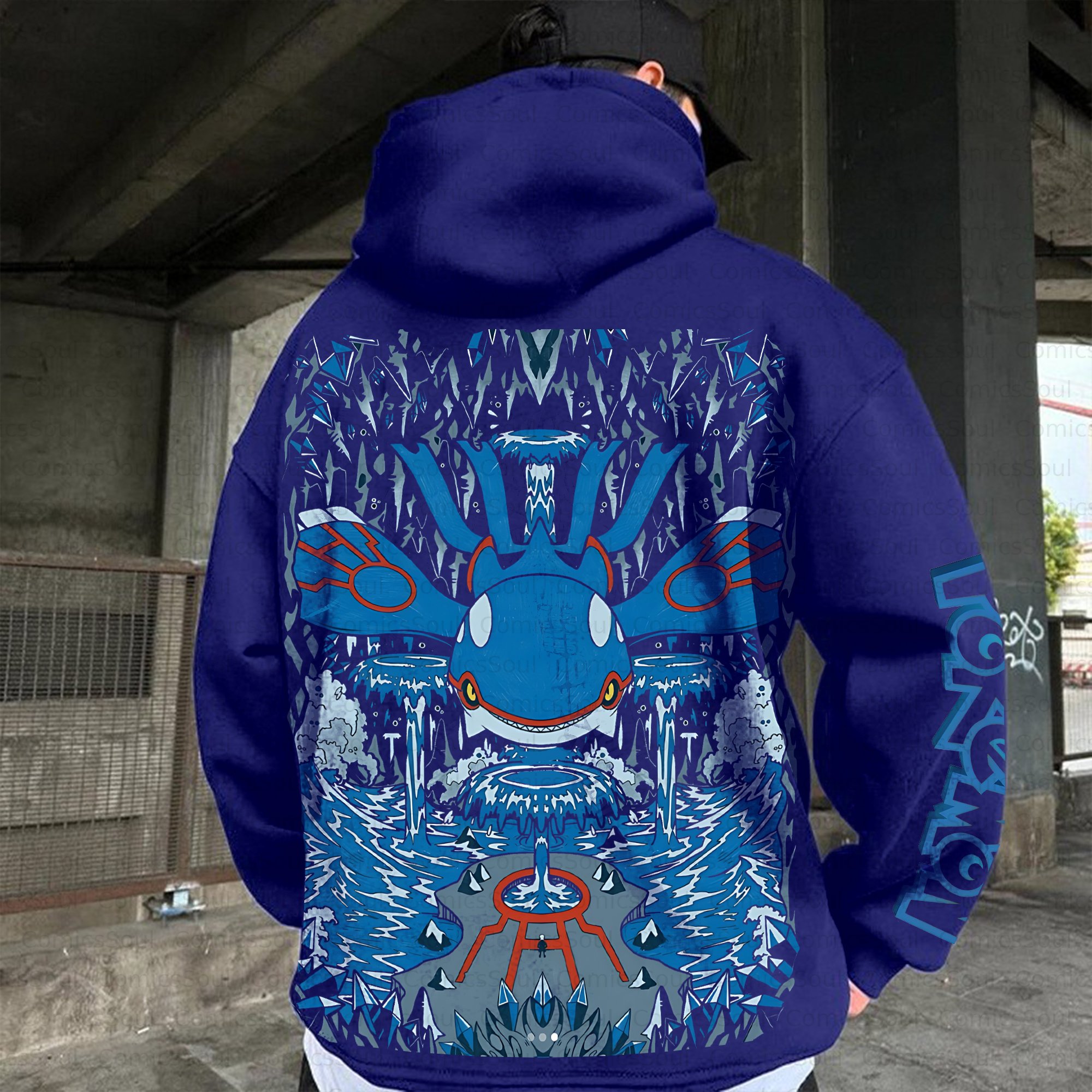 Unisex Anime Inspired Vintage Plush Hoodie