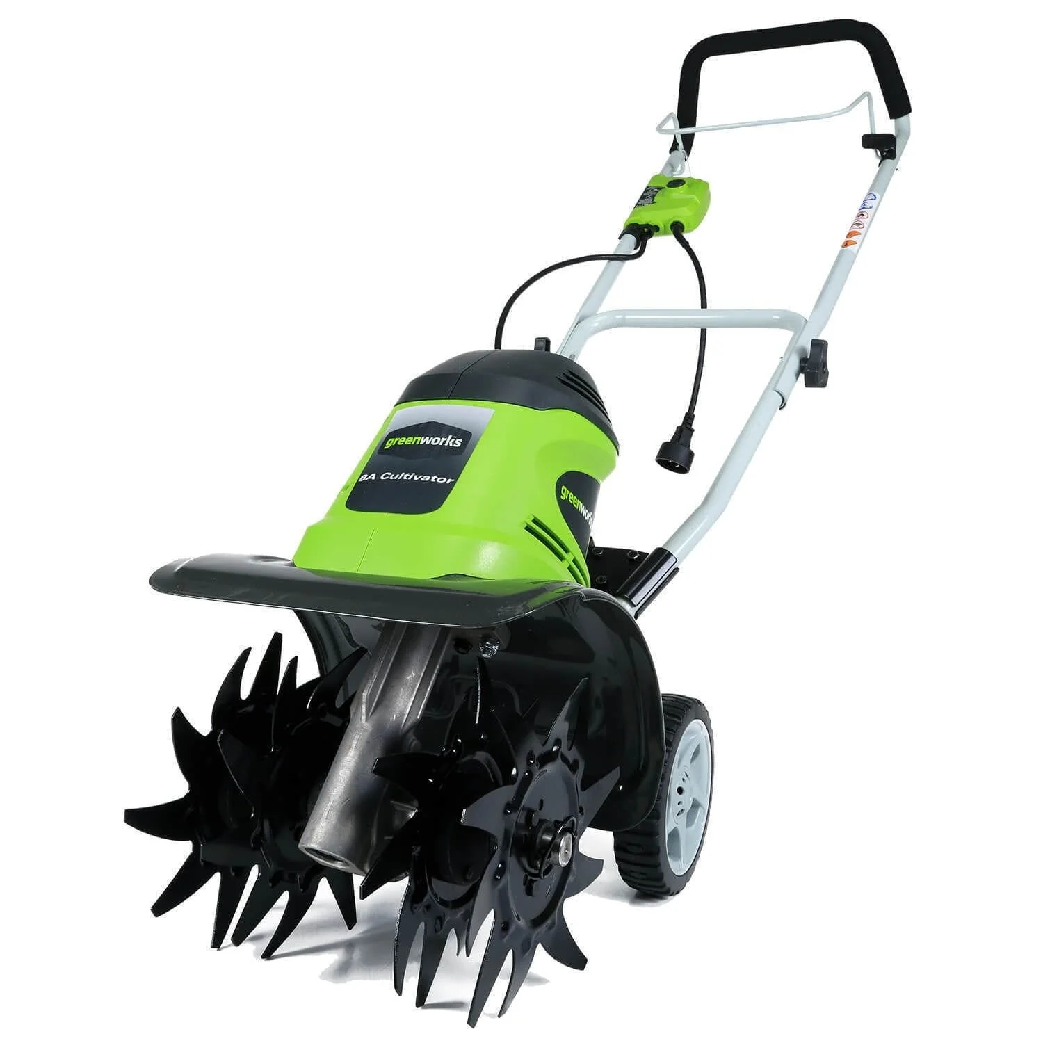 Greenworks 8 Amp 10 - Inch Corded Electric Cultivator/Tiller, 27072