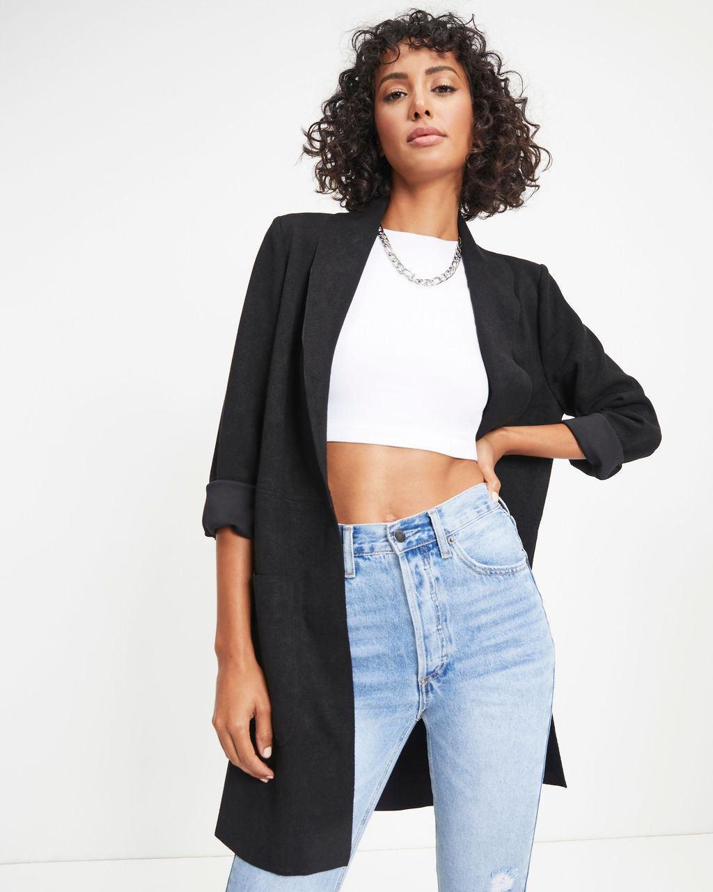 Vancouver Pocketed Coat - Black - Se7enfashion