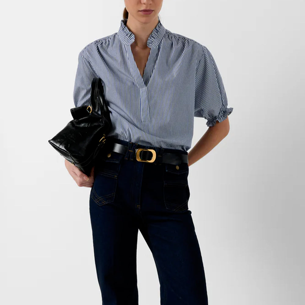 Gerard Darel - Blouse Clee - Bleu Ocean