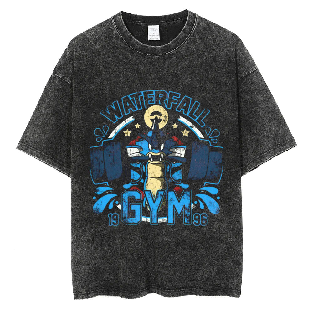 Unisex  “Comicssoul” Waterfall Gym  Vintage T-Shirt