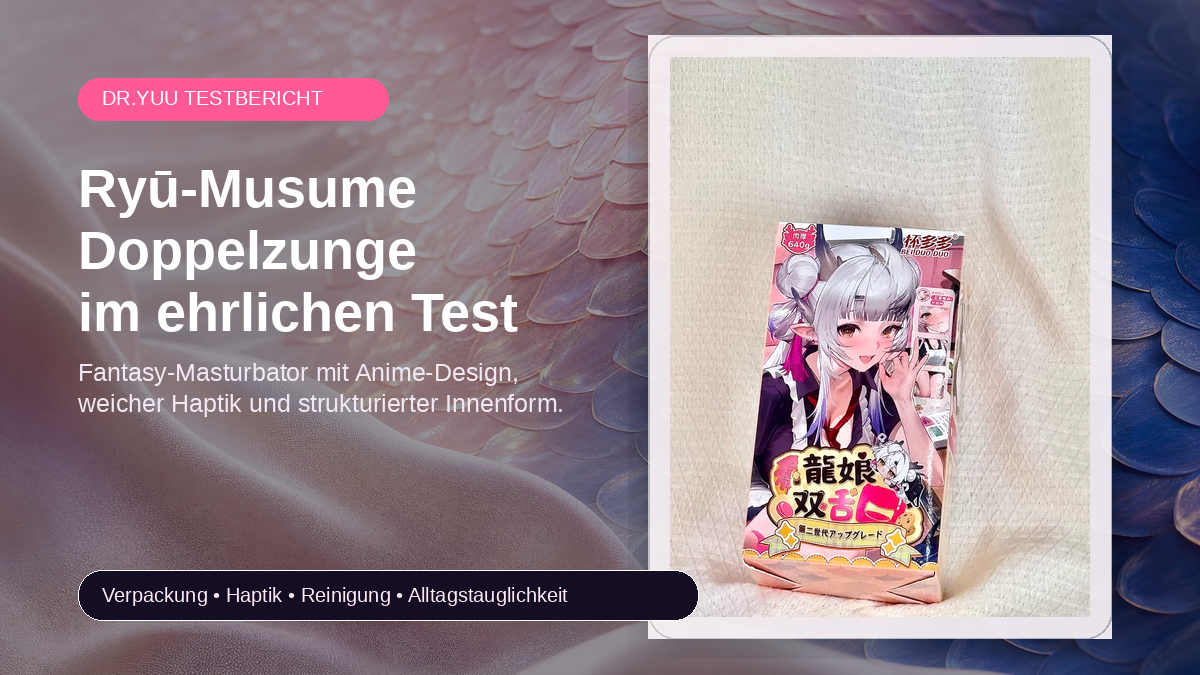 Dr.YUU Ryū-Musume Doppelzunge Masturbator Testbericht Cover