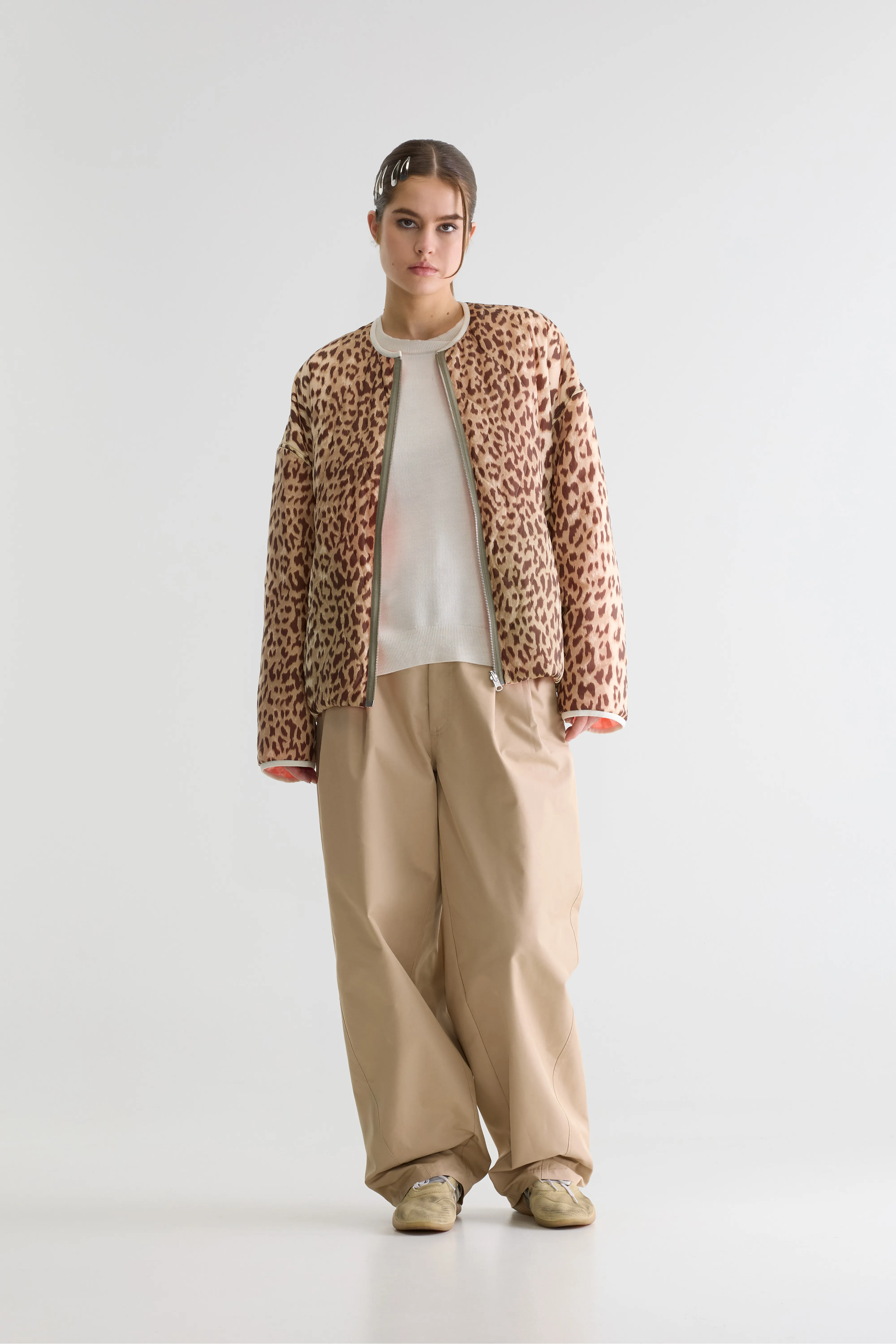 Bellerose Highland leopard-print jacket (261 / W / COMBO A)