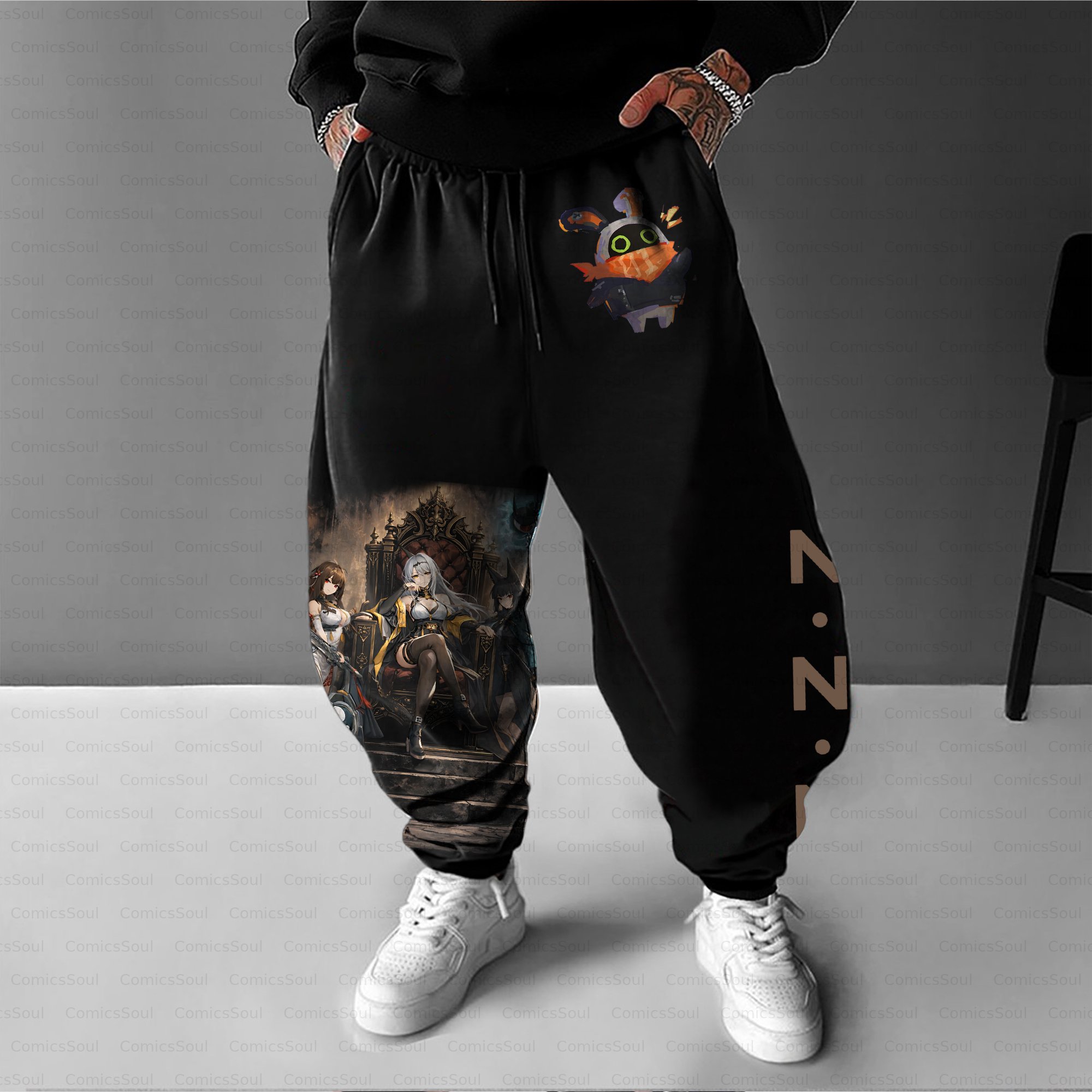 Unisex Casual Anime Streetwear Pant