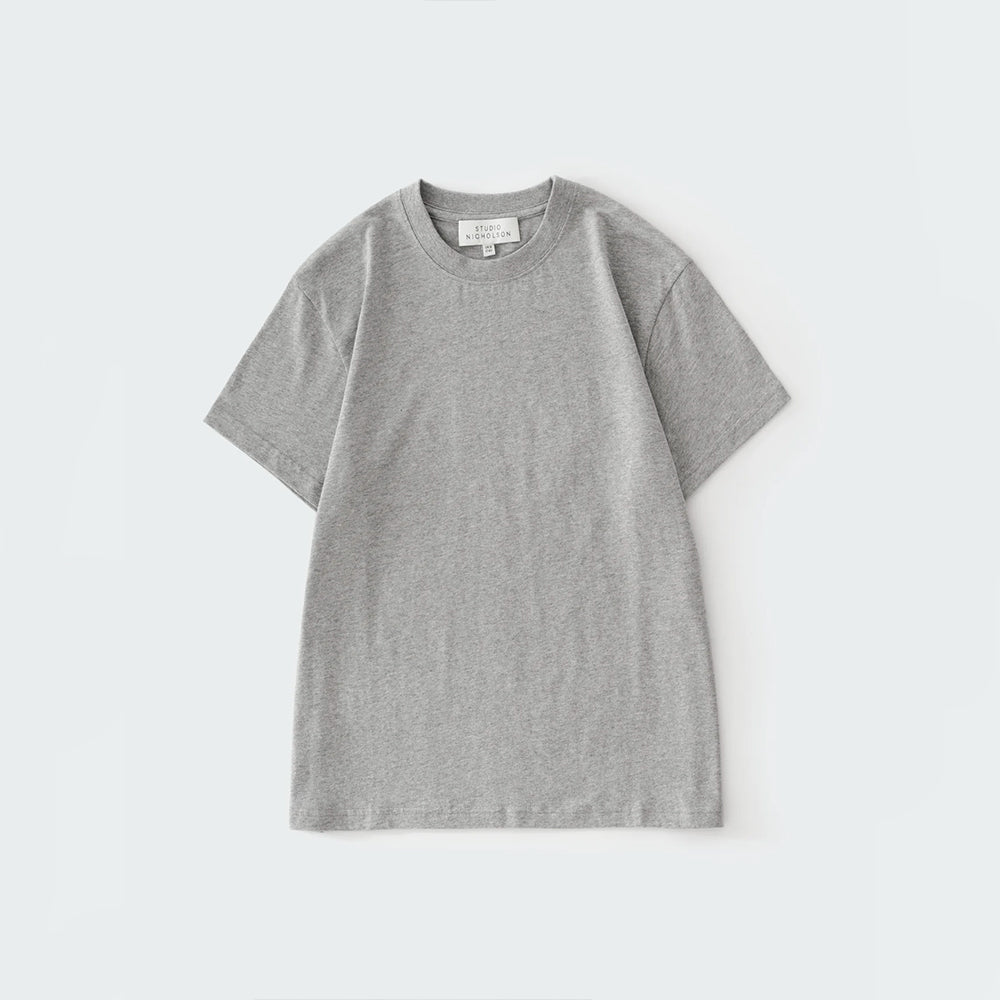 Studio Nicholson - T-shirt Marine - Gris Chiné