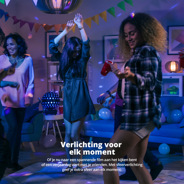 FlinQ Led Lamp Smart E27 9 Watt RGB + Wit Alexa & Google Assistant 2