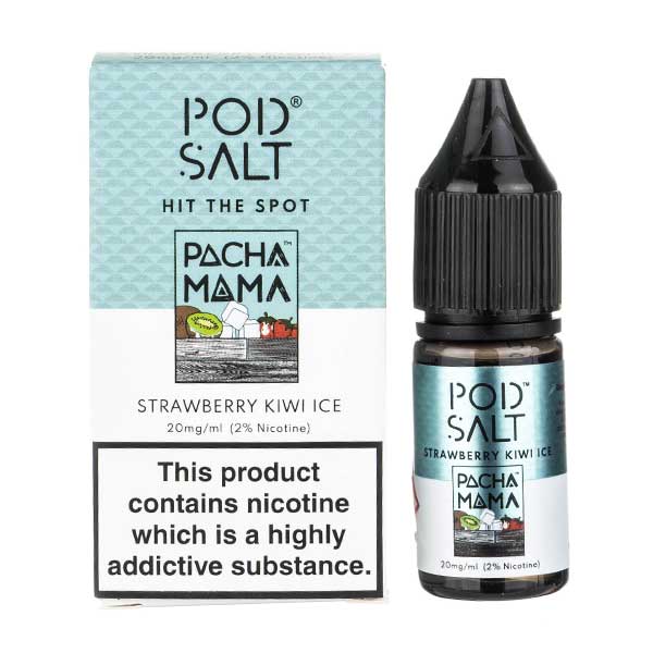 best thc vape Strawberry Kiwi Ice Nic Salt E-Liquid by Pod Salt