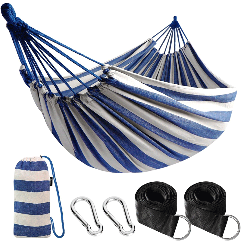 Canvas Hammock Portable Ultralight Outdoor Camping Hiking 65% Cotton 35% Polyester Canvas Hammock