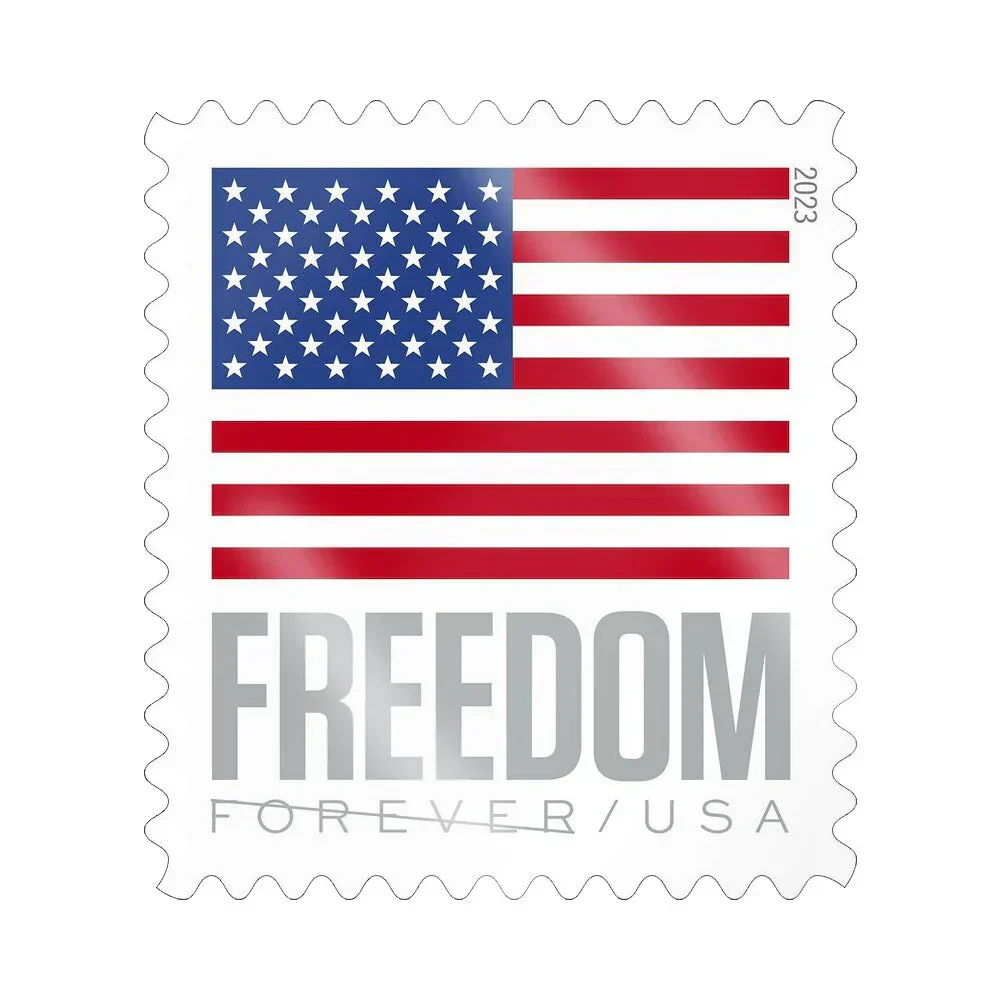 2023 U.S. Flag Forever Stamps - First-Class Postage Booklet(5 Booklets of (100 Pcs))