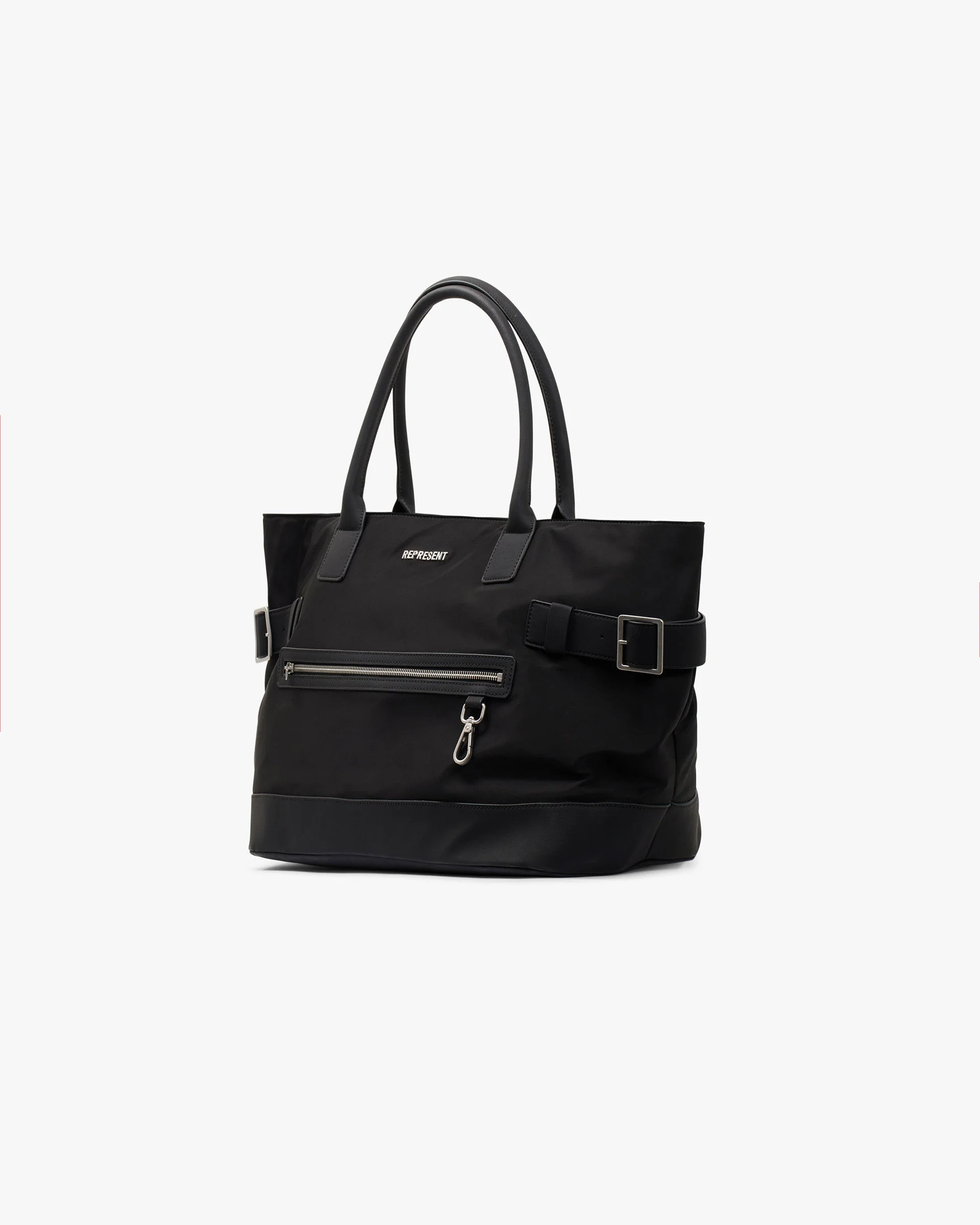 Oversized Nylon Carry Bag - Black