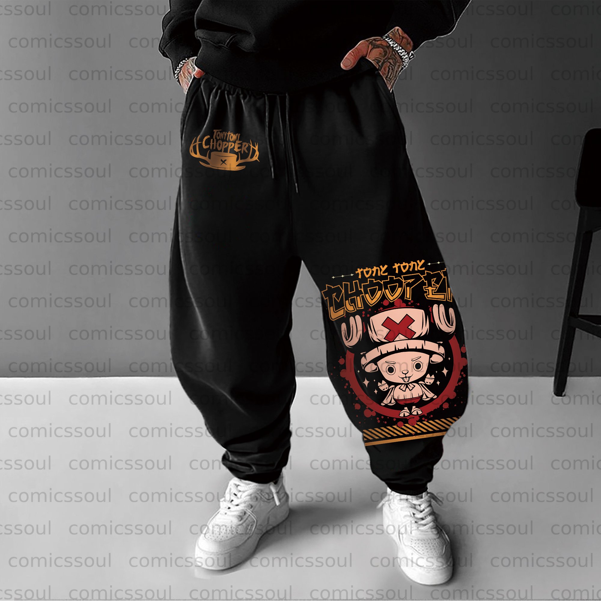 Unisex Anime Inspired Vintage Pants