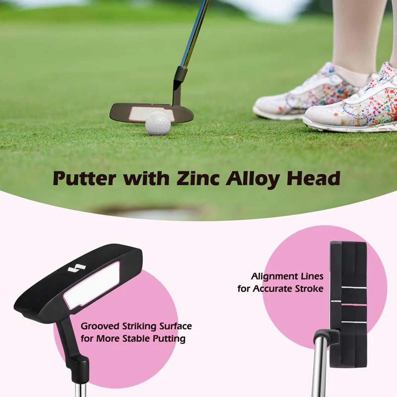 Eletriclife Women's Complete Golf Club Set Right Hand with Rain Hood
