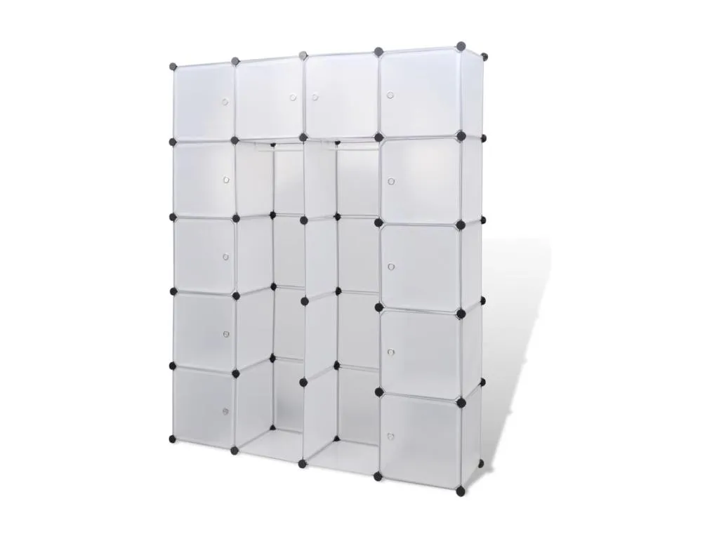 Armario modular 14 compartimentos blanco 37x146x180.5 cm 97371SURH