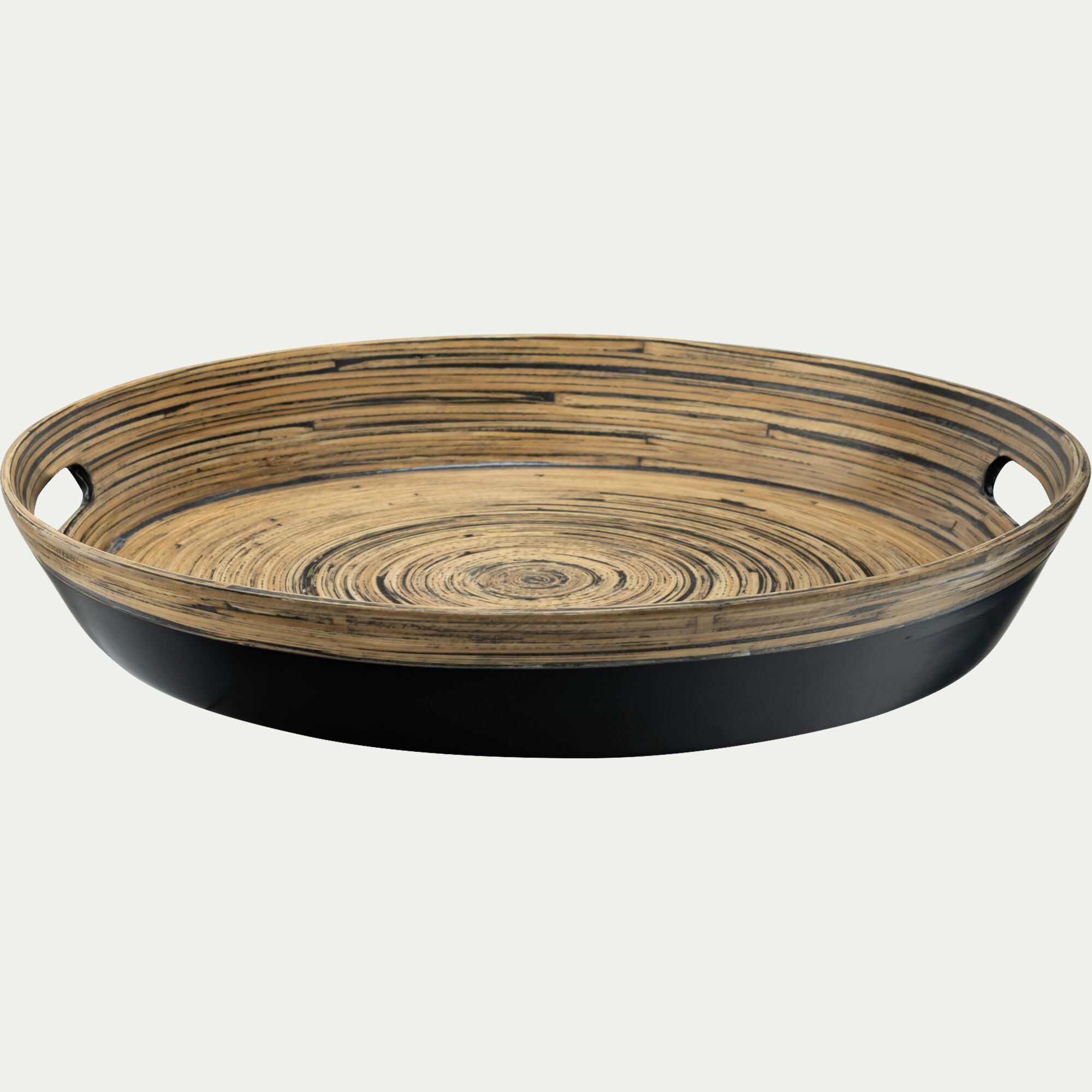 EBENE - Plateau en bambou D40cm - noir