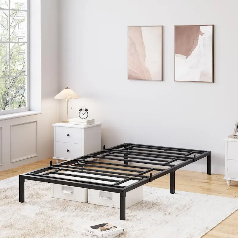 Sturdy Metal Platform Bed Frame - No Box Spring Required