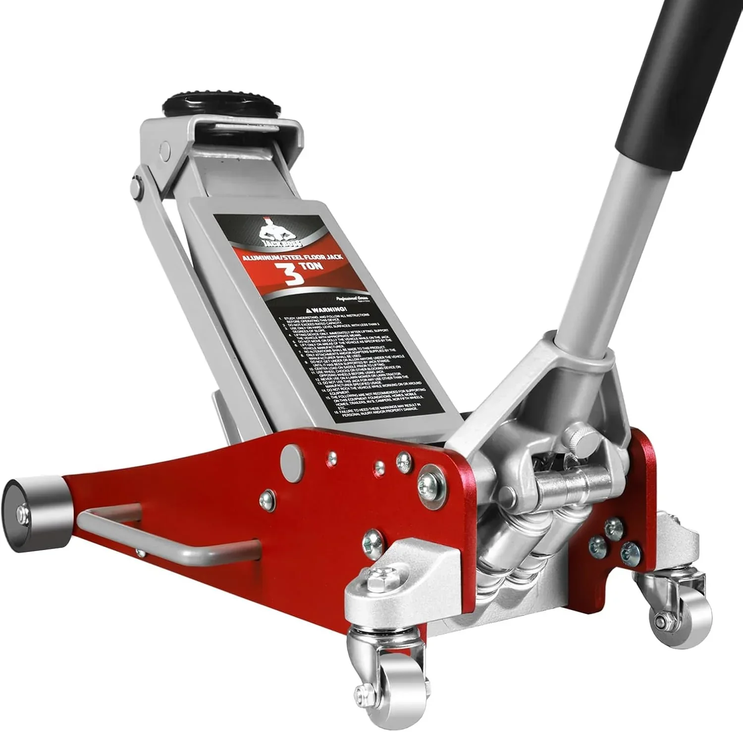 Jack Boss 3 Ton Aluminum And Steel Racing Floor Jack, Red - AS830011L - Image 5 Jack Boss 3 Ton Aluminum And Steel Racing Floor Jack, Red - AS830011L - Image 5