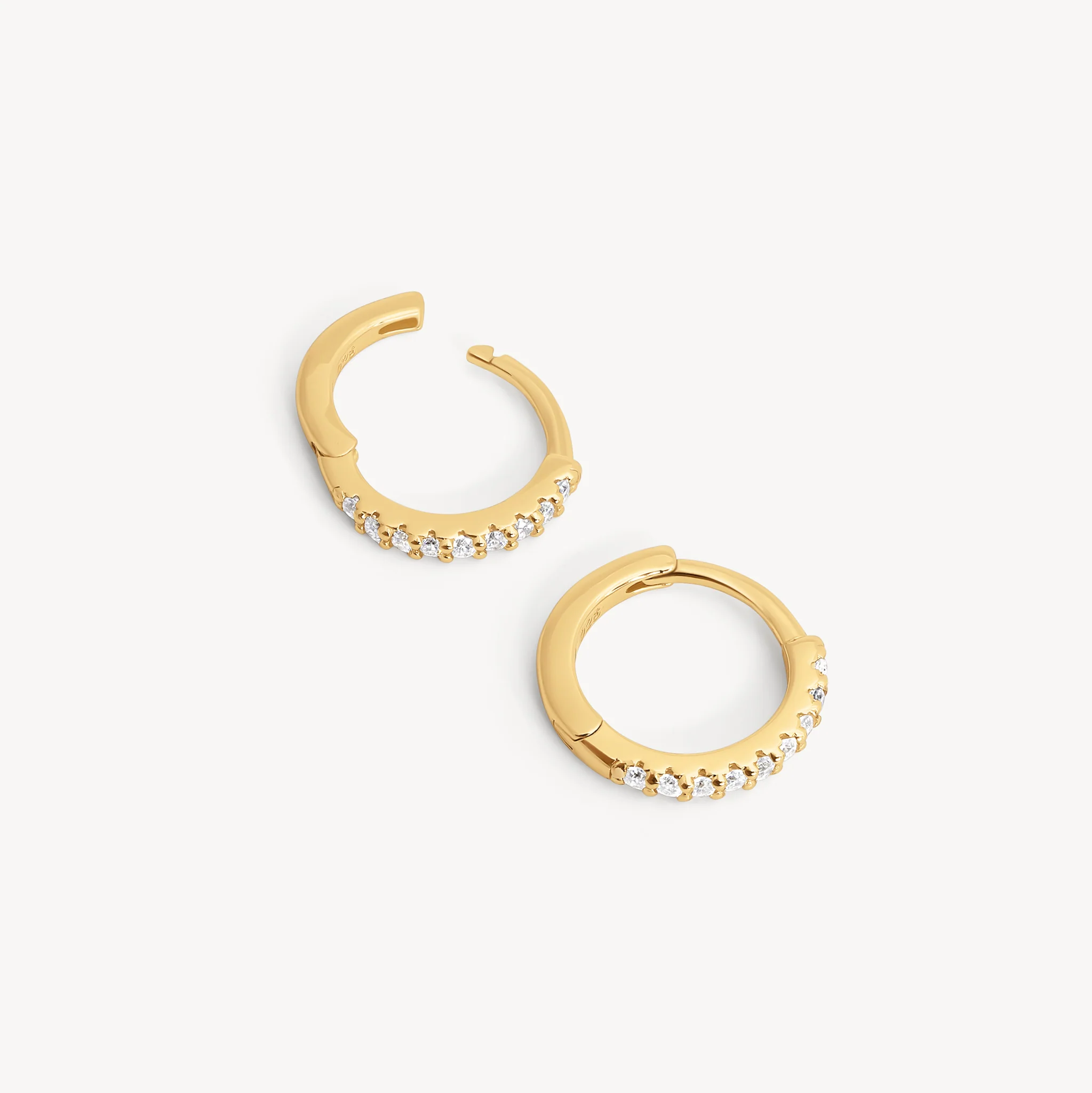 Mini Pavé Hoop Earrings
