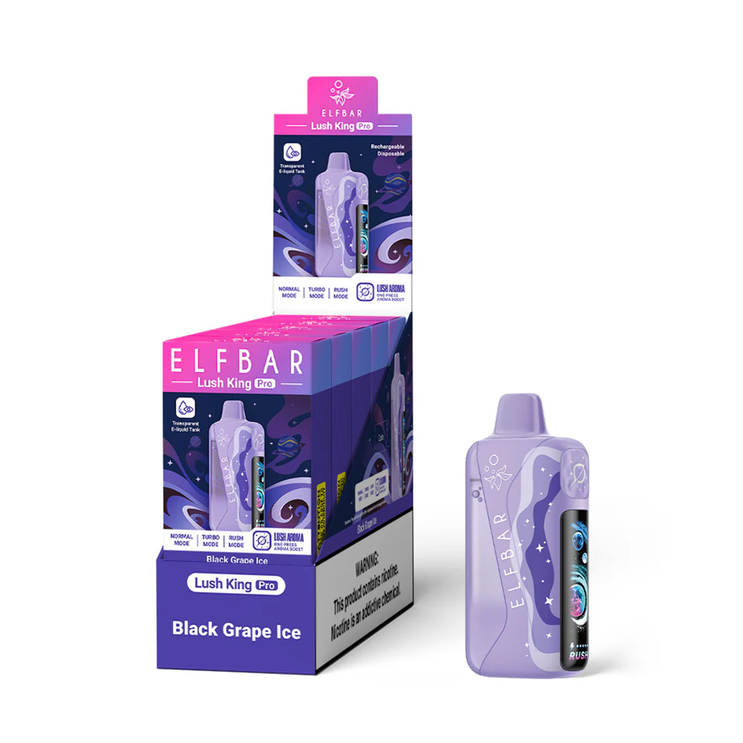 ELFBAR Lush King Pro cigarette électronique jetable rechargeable (toutes les saveurs)