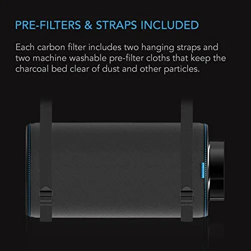 AC Infinity Air Carbon Filter 12in Duct Opening, 28in Length - Australian Virgin Charcoal - Image 4 AC Infinity Air Carbon Filter 12in Duct Opening, 28in Length - Australian Virgin Charcoal - Image 4
