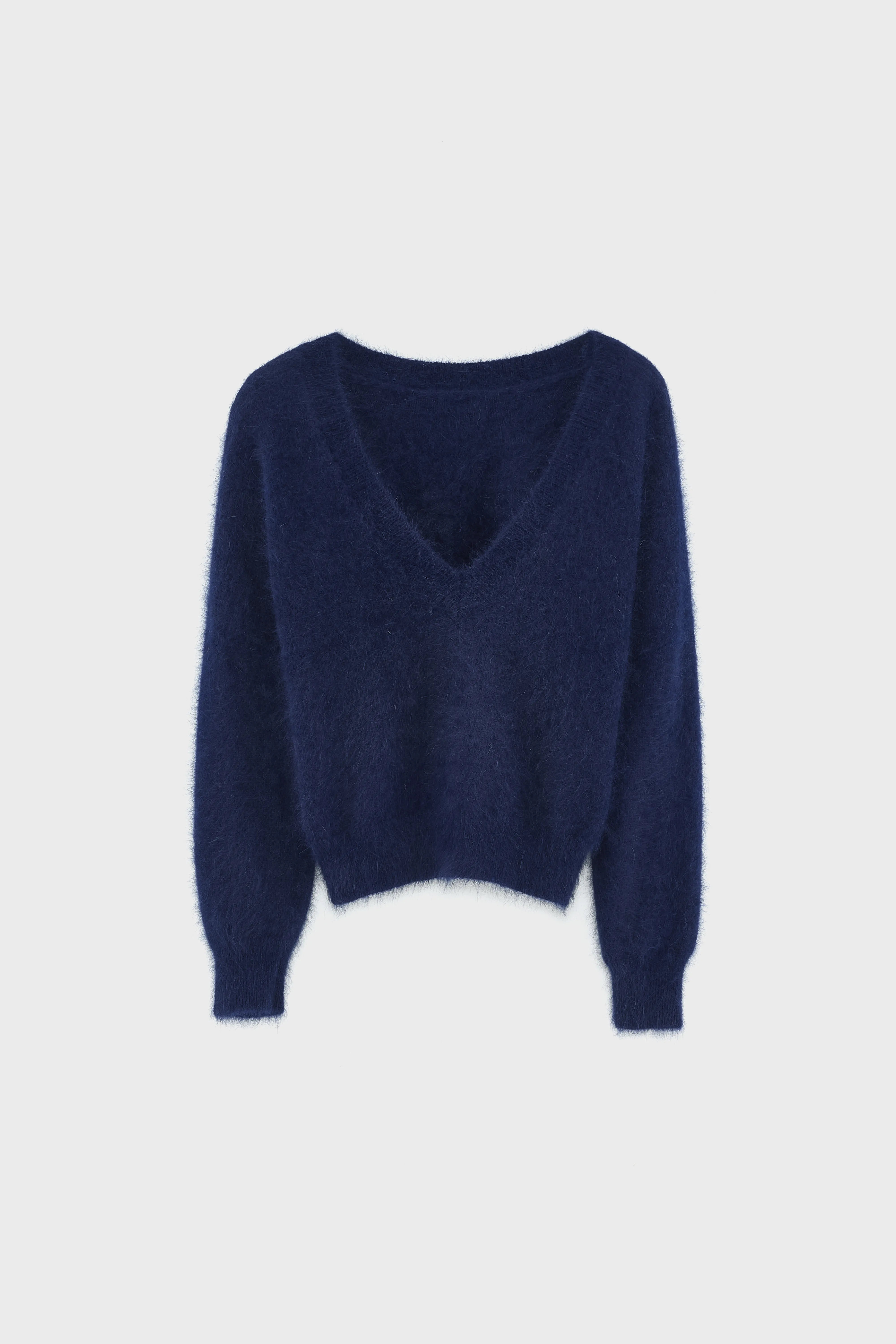 Bellerose Datev angora-blend navy blue sweater (252 / W / NAVY)