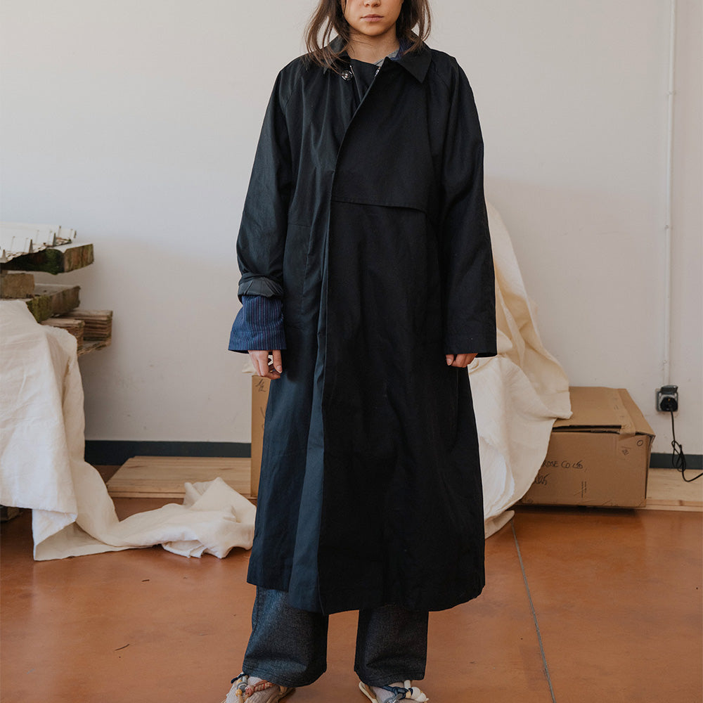 Baserange - Manteau Long Atta - Noir