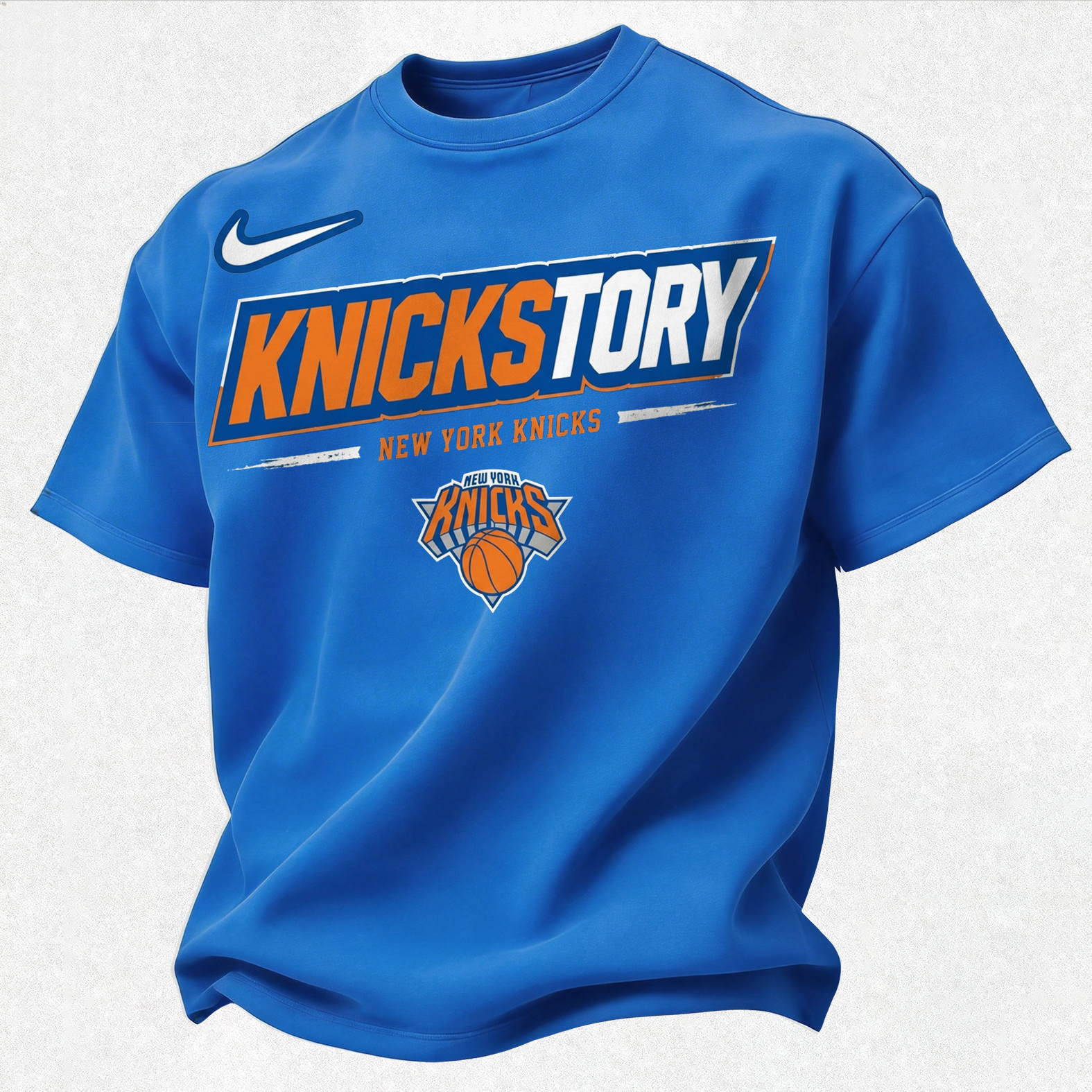 New York Basketball 53 Years History 2026 Trophy Printed Unisex Oversized T-shirt
