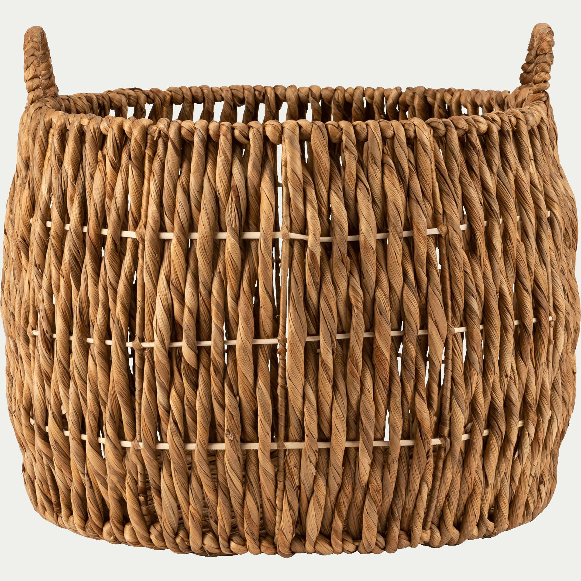 HAYE - Panier rond en jonc de mer tressé H37xD45cm - naturel