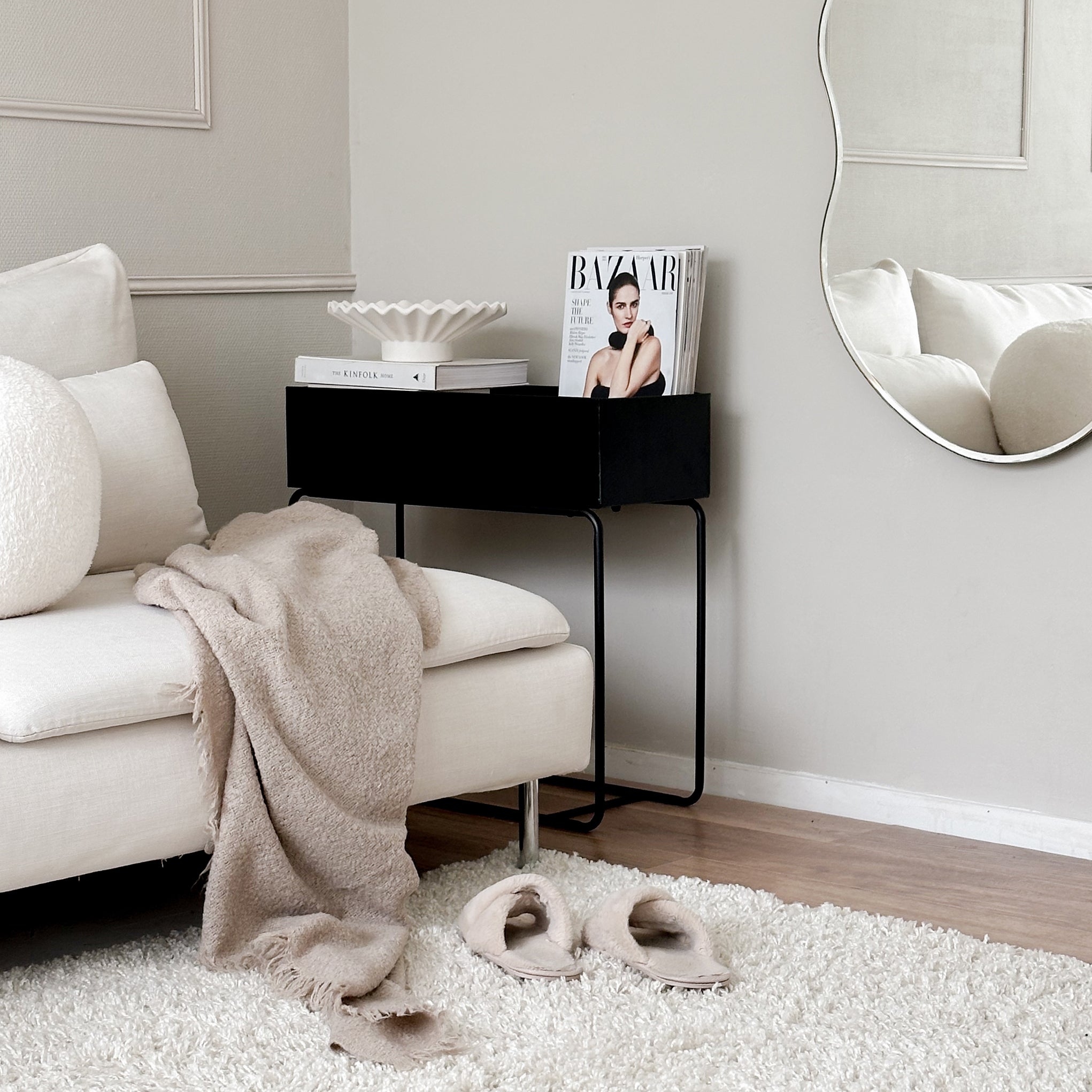 QUVIO planten tafel   planten bak - Zwart