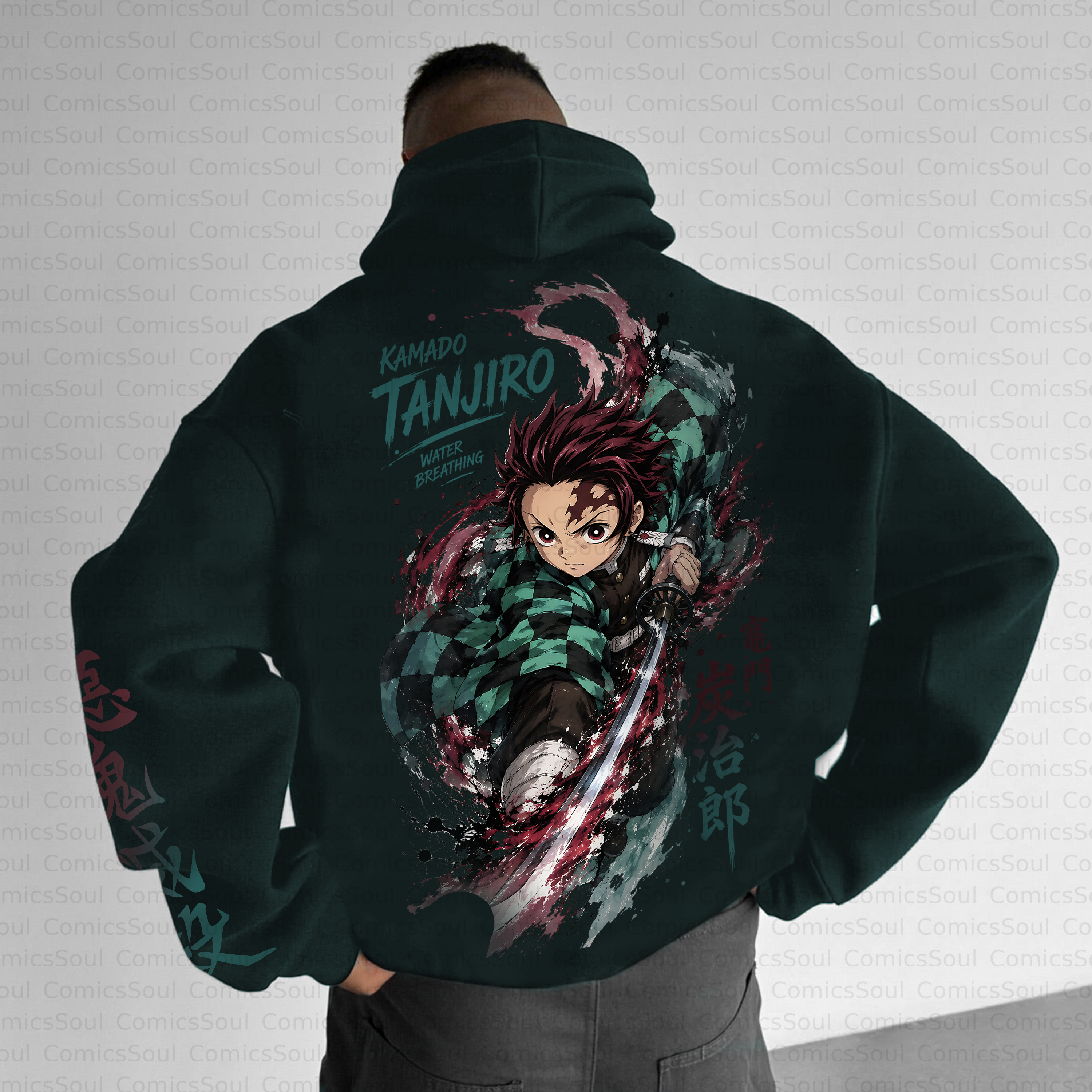 Unisex Anime Inspired Vintage Plush Hoodie 3051046 TeeThreads Sustain the Scene with Custom Apparel