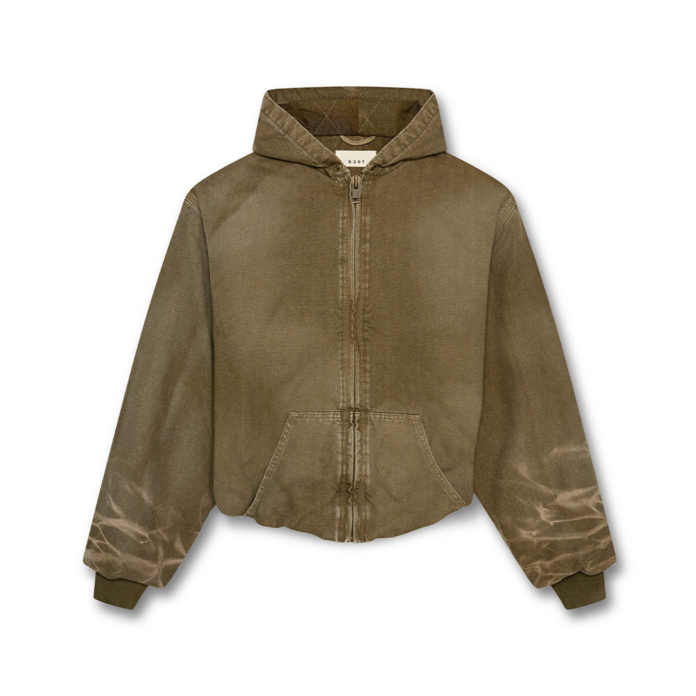 6397 - Sweat Zip Up - Mud