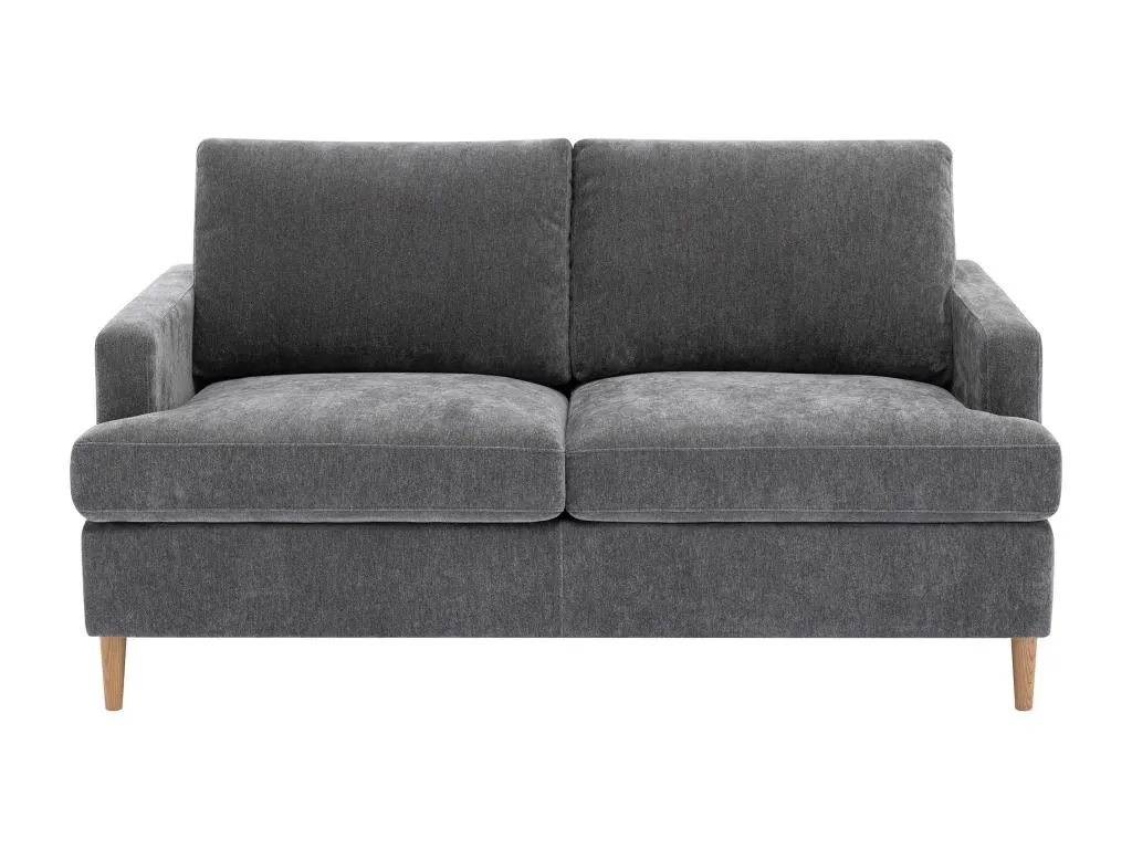 Sofá cama de 3 plazas de tela gris Decounico