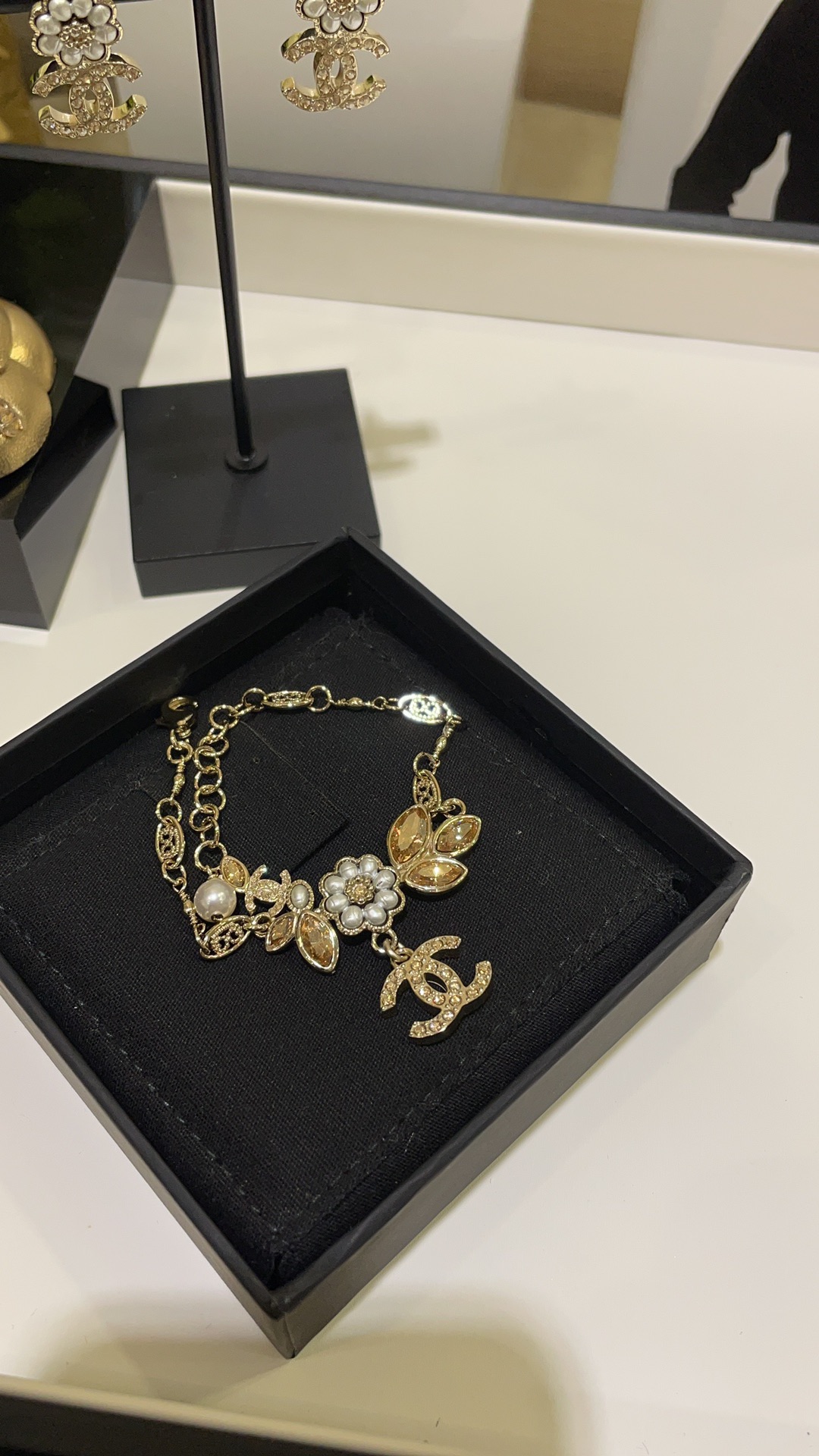 Chanel Ear of Wheat Pearl Flower Bracelet - Original Replica Club