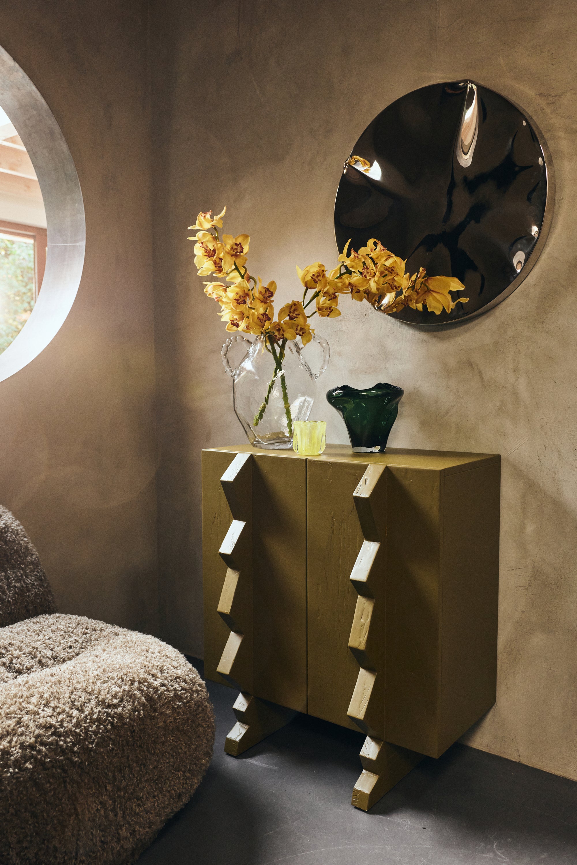 HKliving Nienke Sikkema Gemstone Amfora Vaas - Crystal