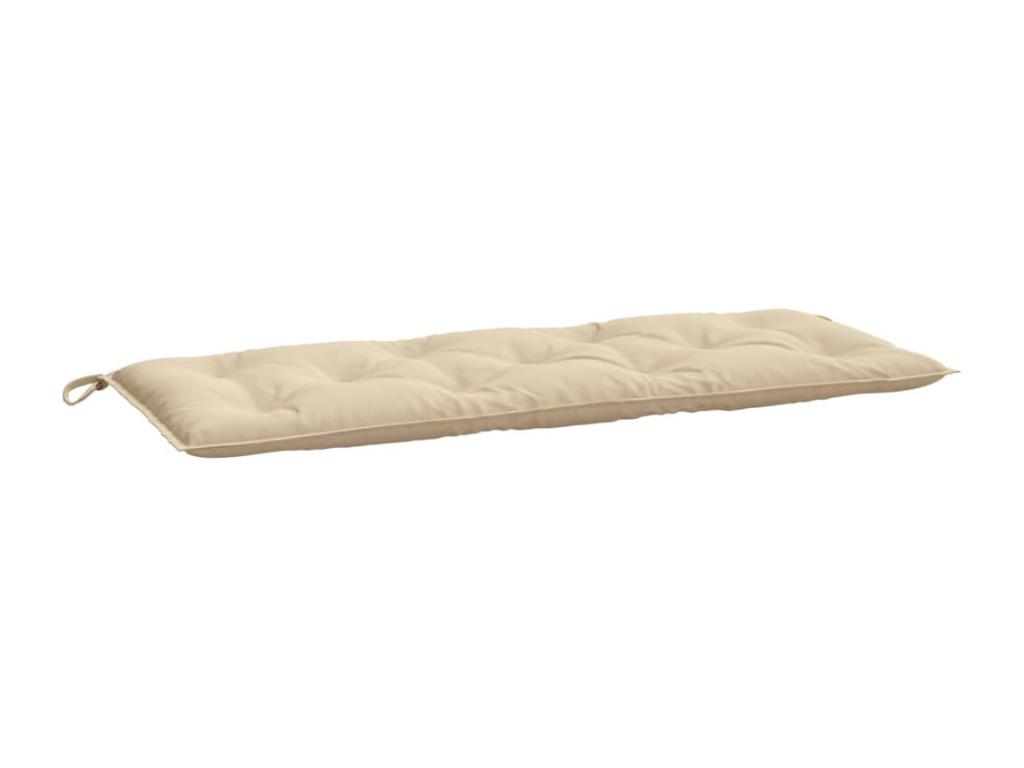Cojín de banco de jardín tela Oxford beige 120x50x7 cm