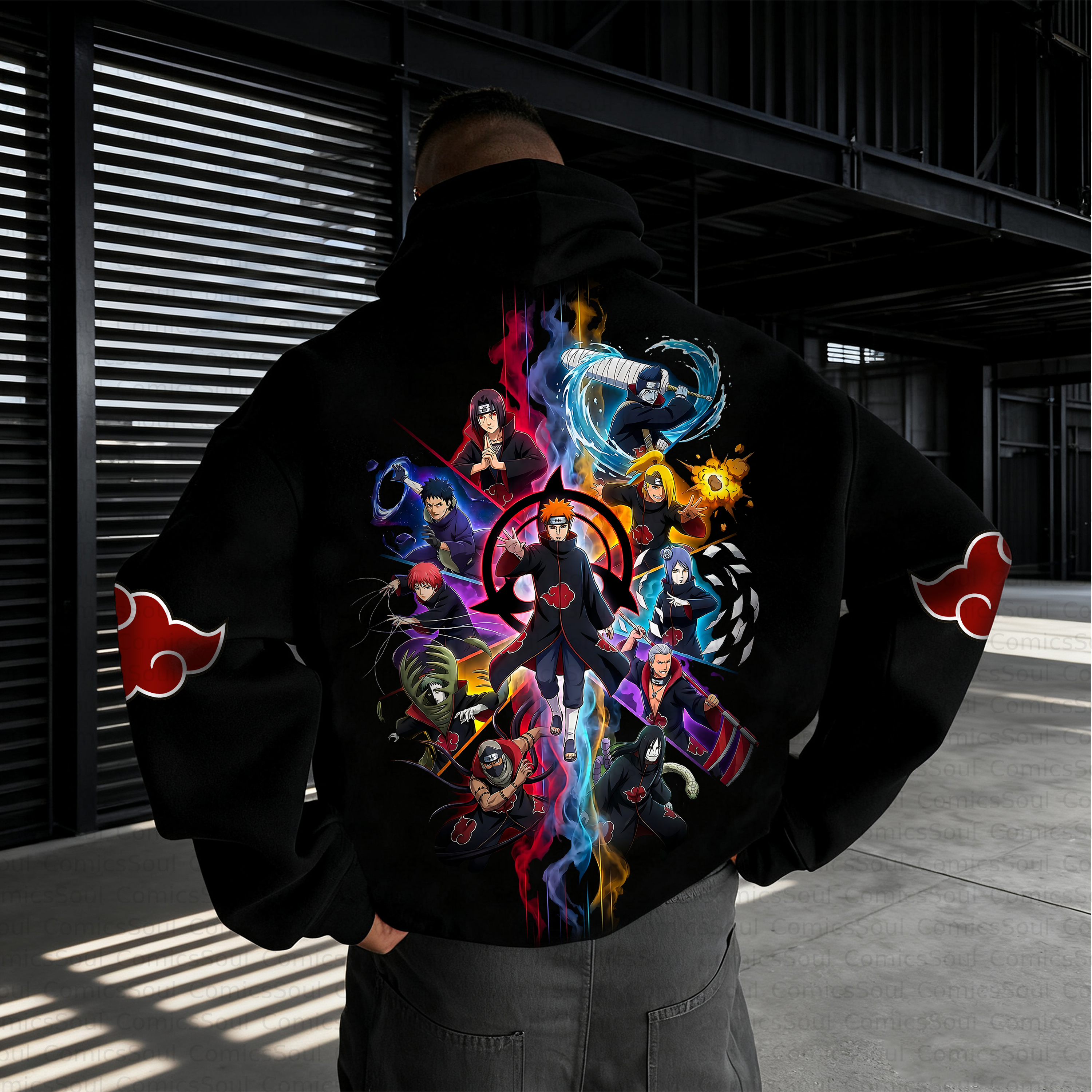 Unisex Anime Inspired Vintage Plush Hoodie