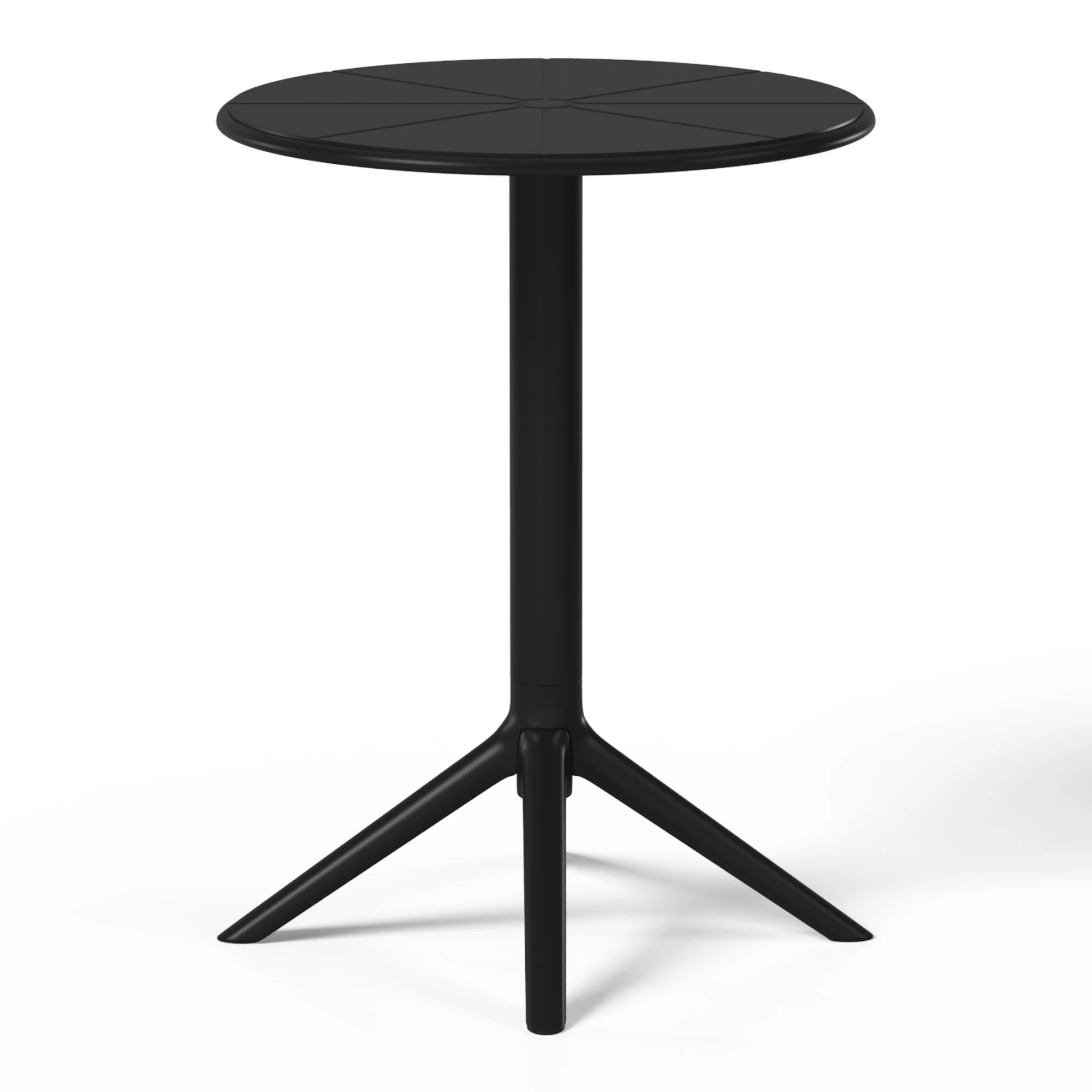 WestinTrends Playa 3-Piece Outdoor Resin Patio Bistro Table Set with Stackable Patio Dining Side Chairs For 2, Black - Image 8