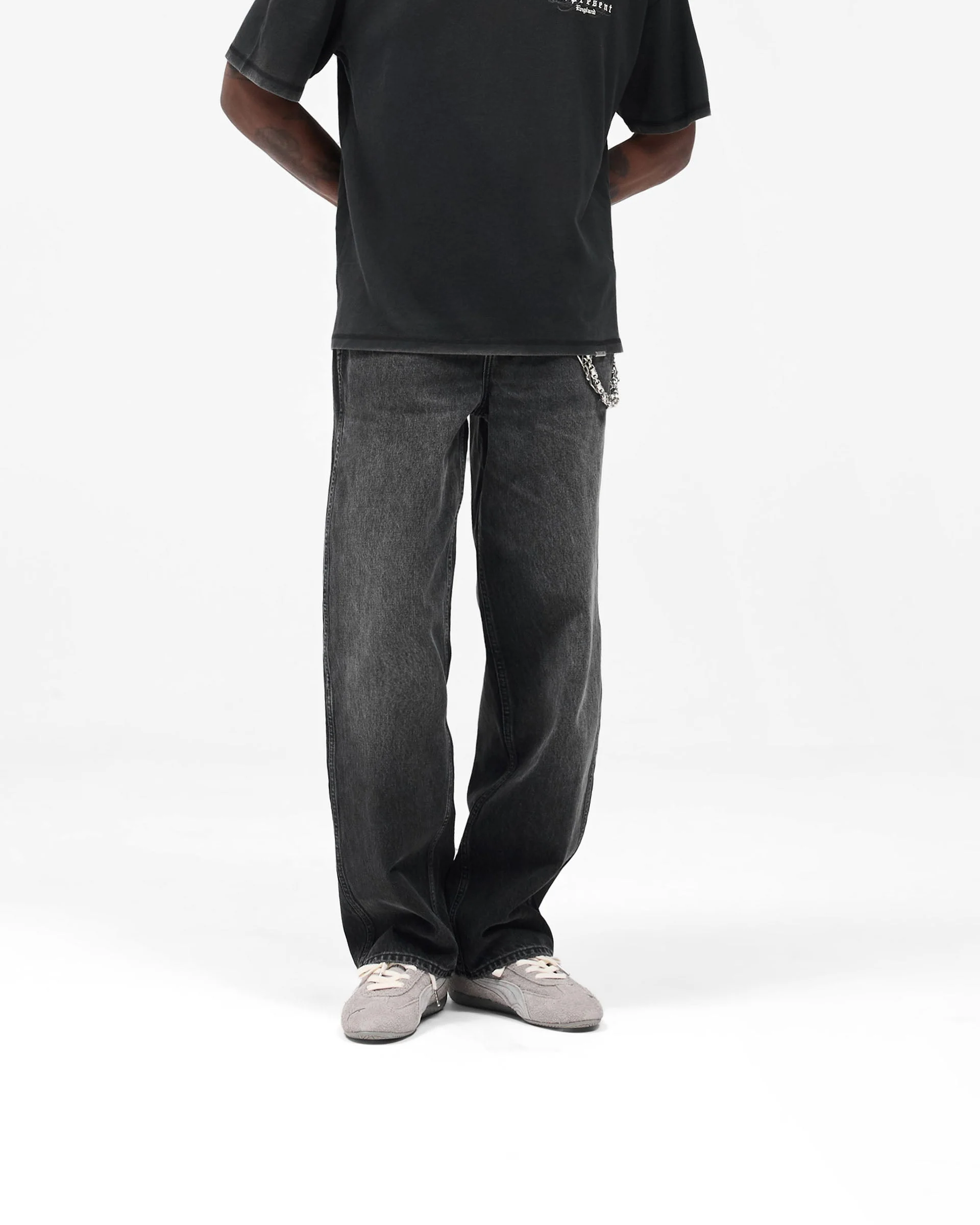 R3 Baggy Denim - Aged Black