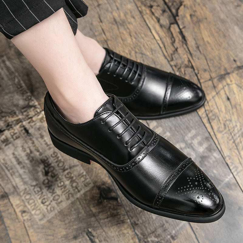 Men'S Embossed Business Shoes