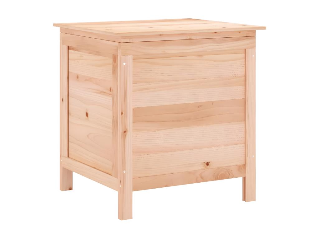 Arcón de jardín madera maciza abeto 50x49x56,5 cm