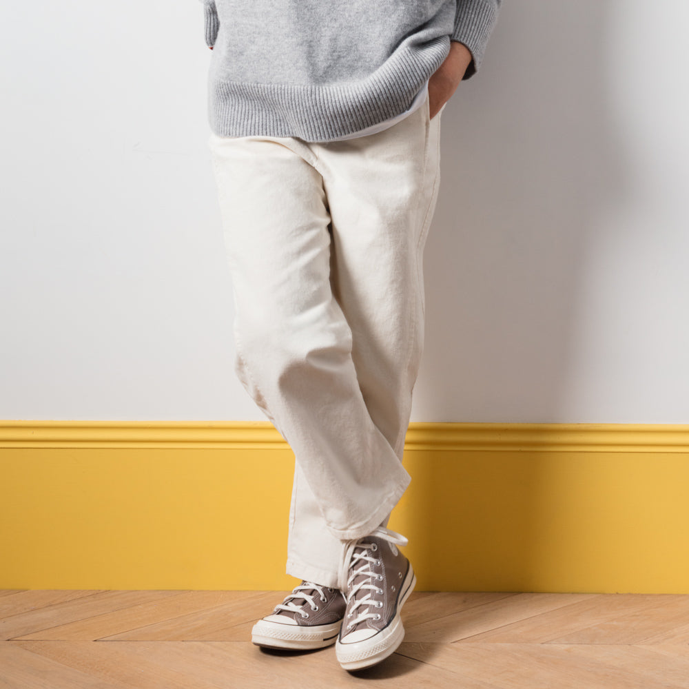 Merci - Pantalon en Coton - Écru