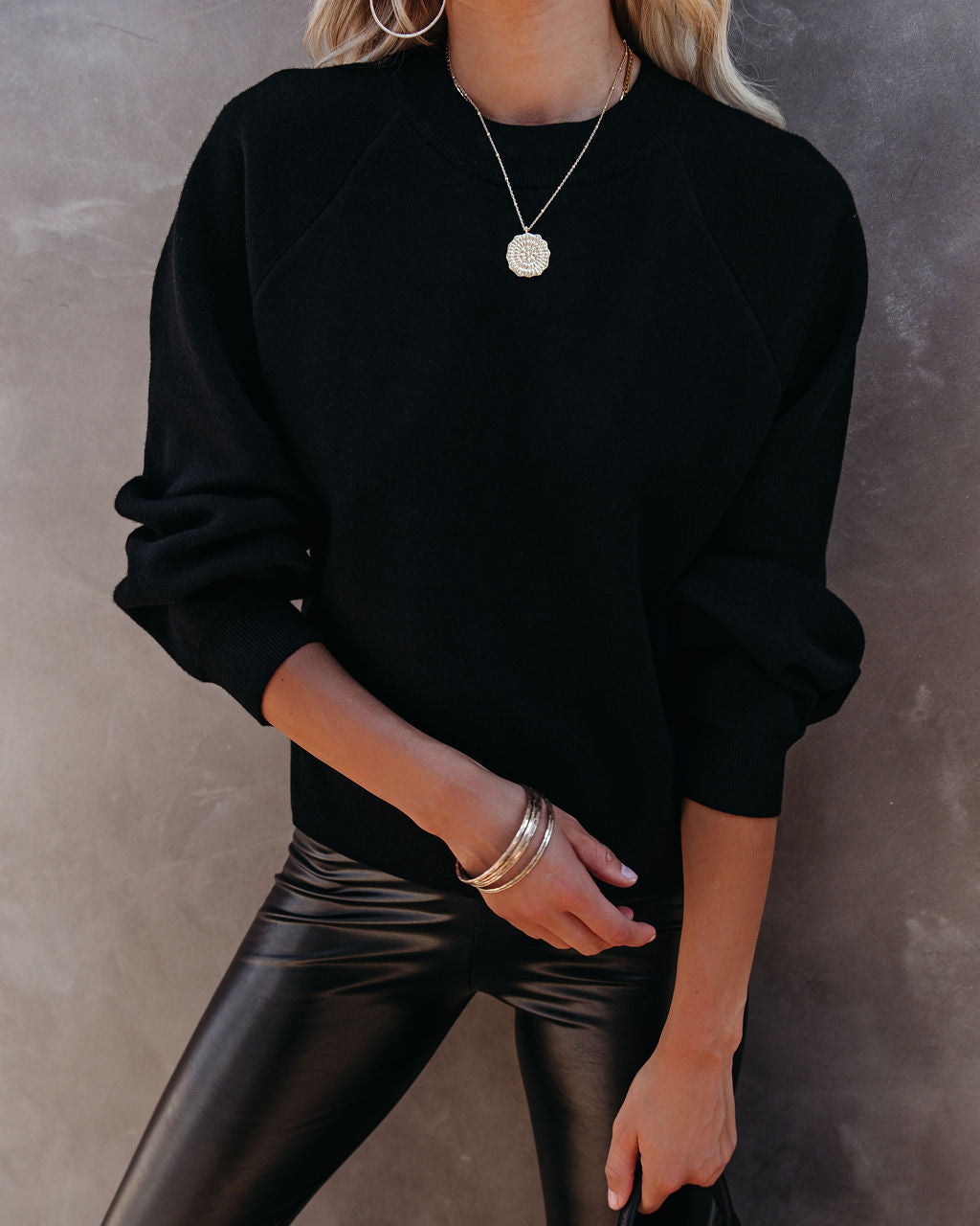 Campfire Knit Sweater - Black - Se7enfashion