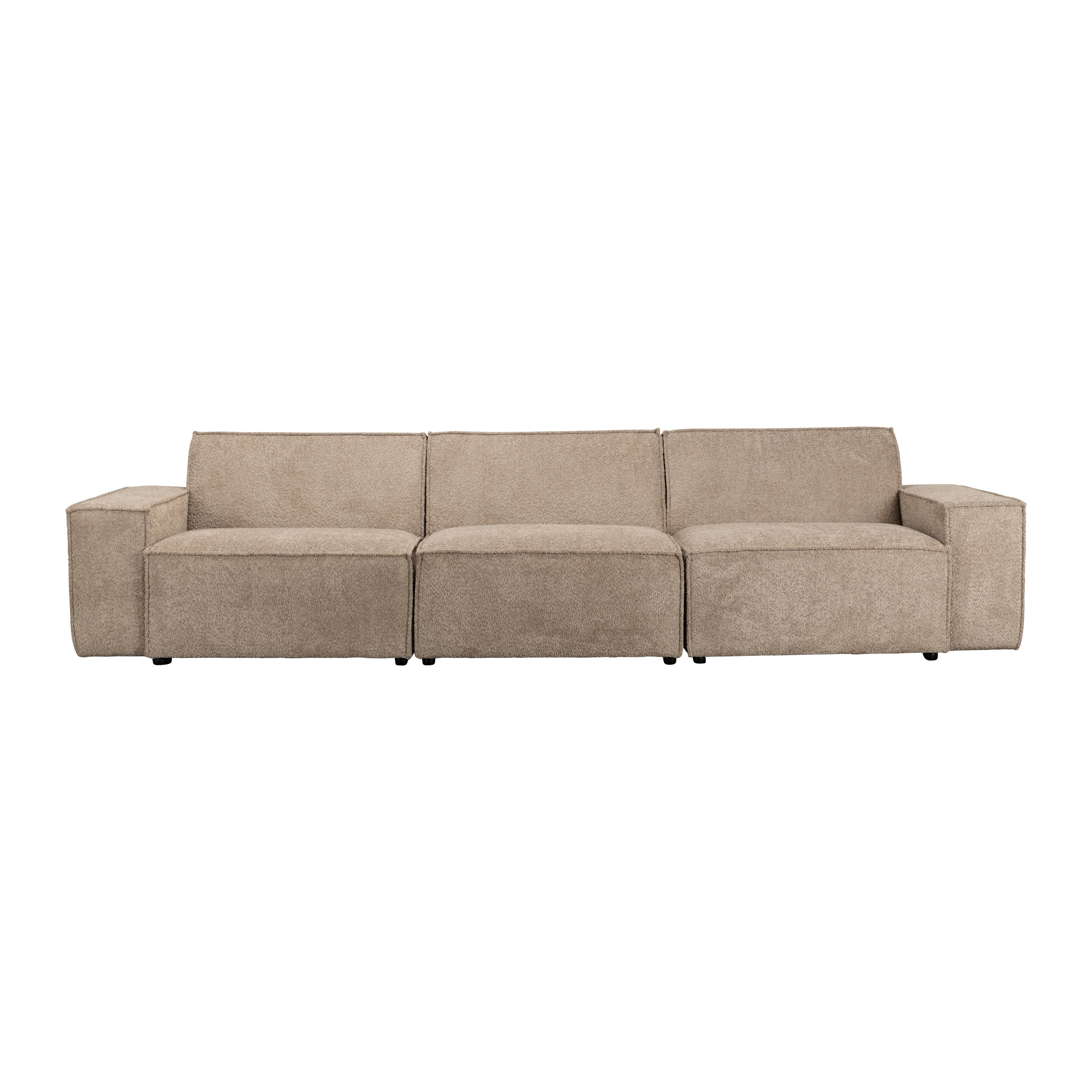 Zuiver x fonQ James 4,5-zitsbank - Teddystof - Beige