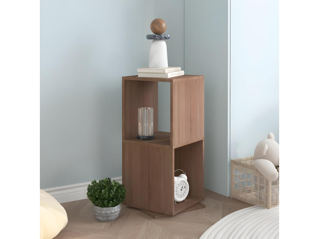 Armario giratorio aglomerado roble Cozetiq 34 - 5x34 - 5x75 - 5 cm