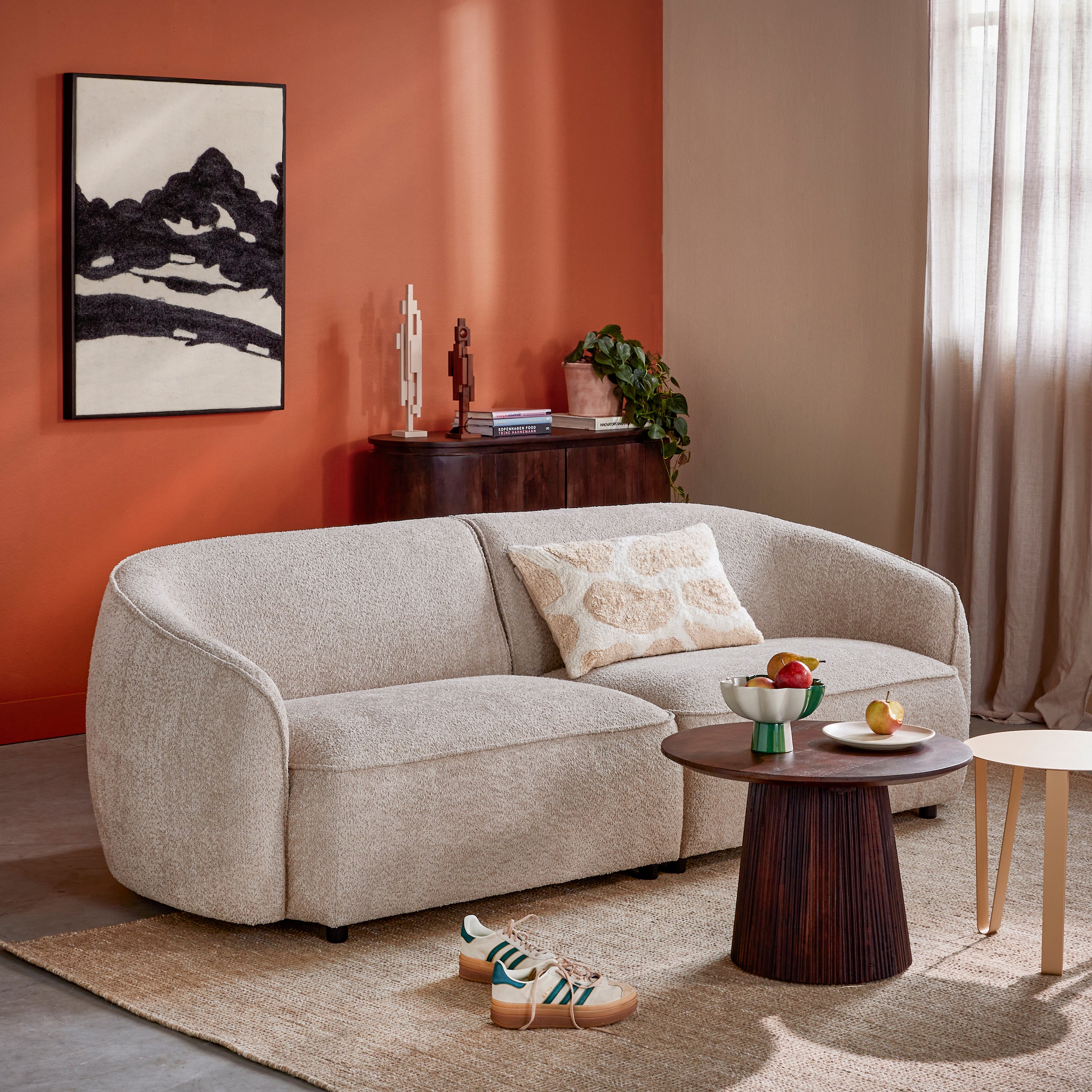 by fonQ Chubby 3-zitsbank - Bouclé Greige