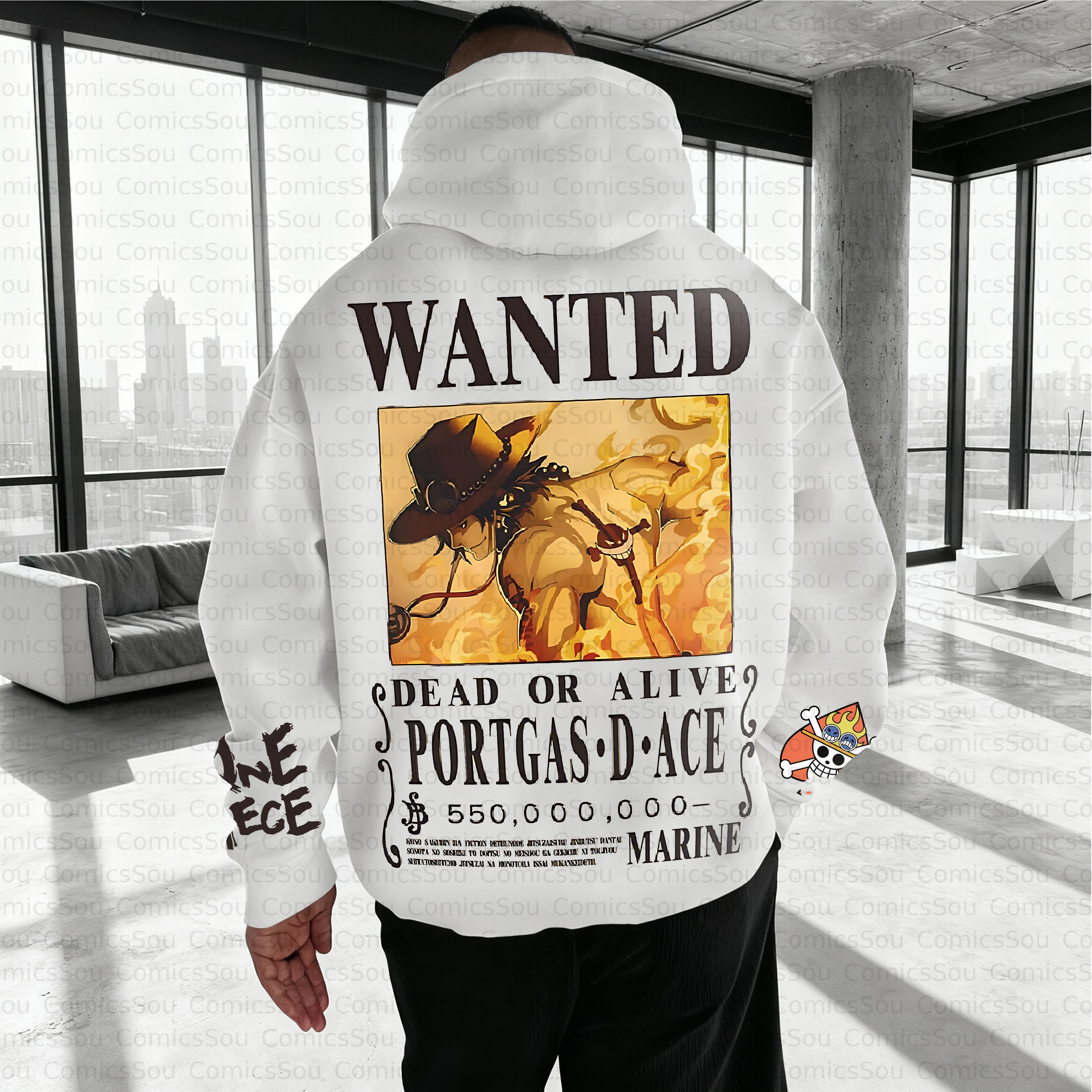 Unisex Anime Inspired Vintage Plush Hoodie